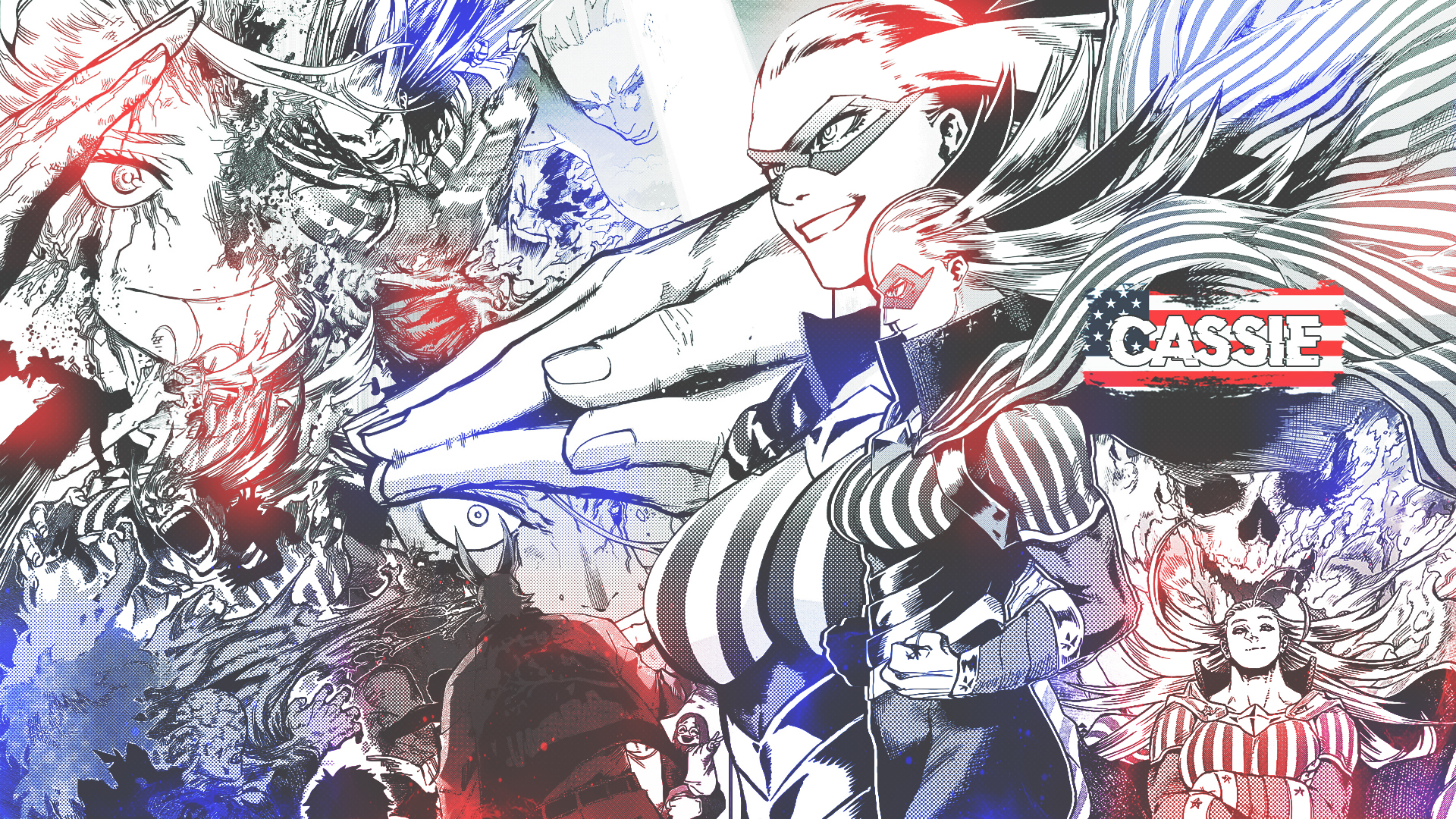 Manga DinocoZero Boku No Hero Academia American Flag 1920x1080