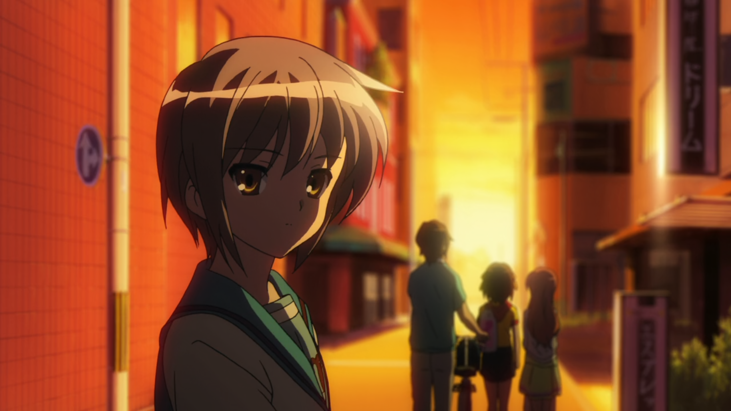 The Melancholy Of Haruhi Suzumiya Anime Girls Screen Shot 2560x1440