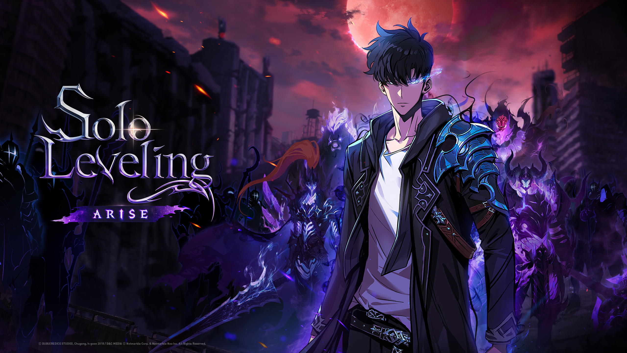 Sung Jin Woo Solo Leveling Arise Anime Games 2560x1440