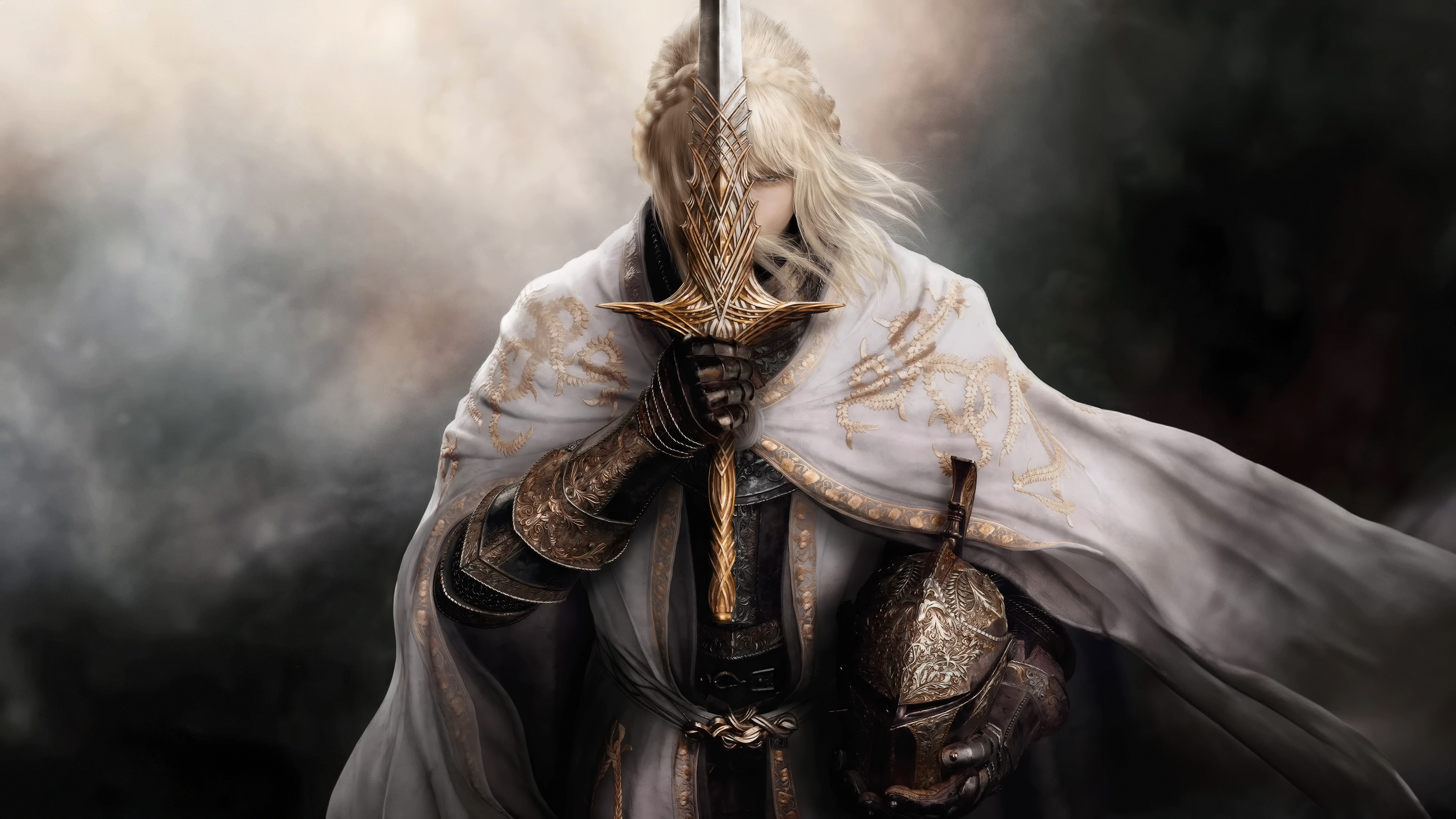 Elden Ring Elden Ring Shadow Of The Erdtree Needle Knight Leda Medieval Digital Art Armor Sword Knig 3840x2160