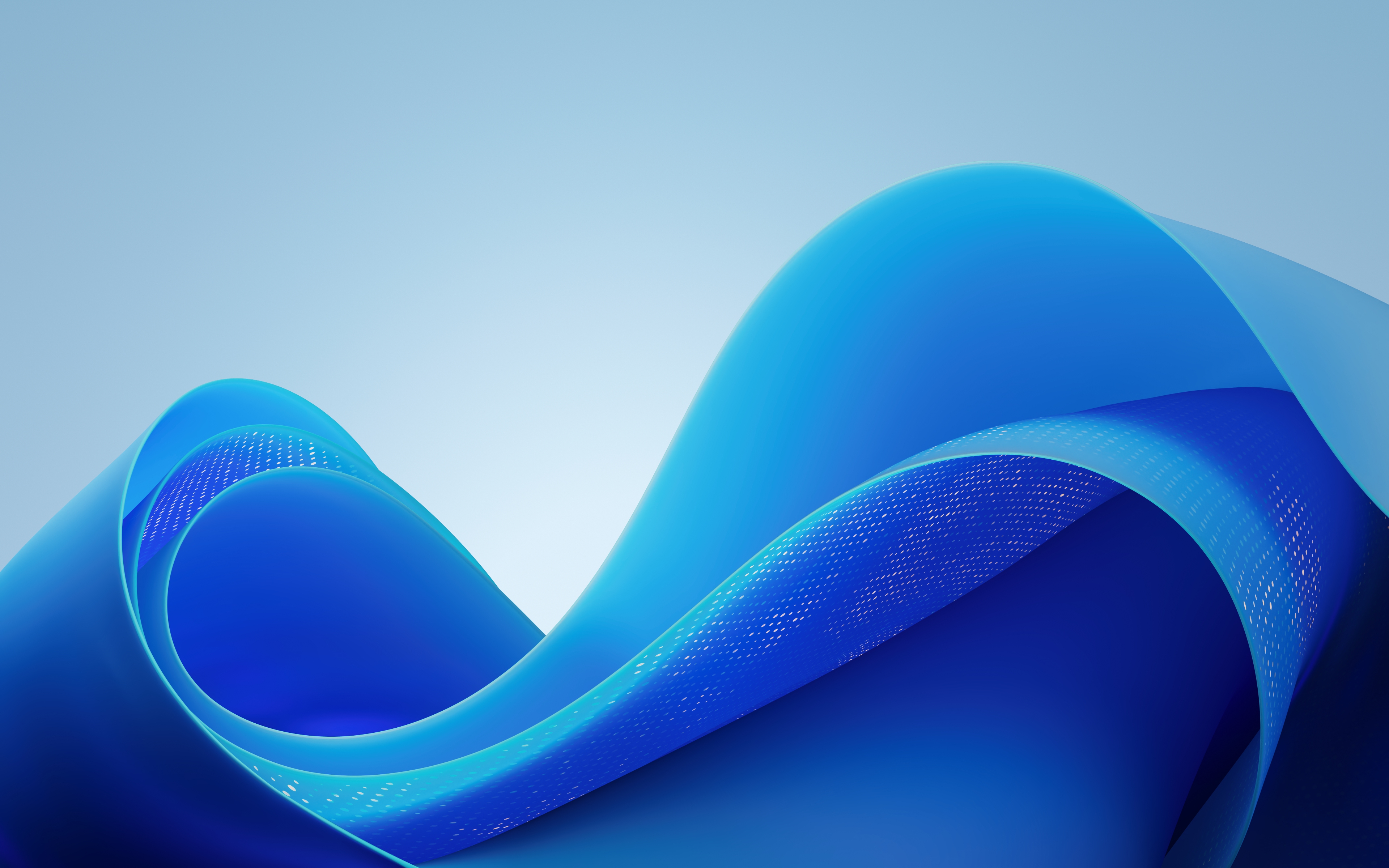 Windows 11 Abstract 3D Abstract Blue Shapes 3840x2400