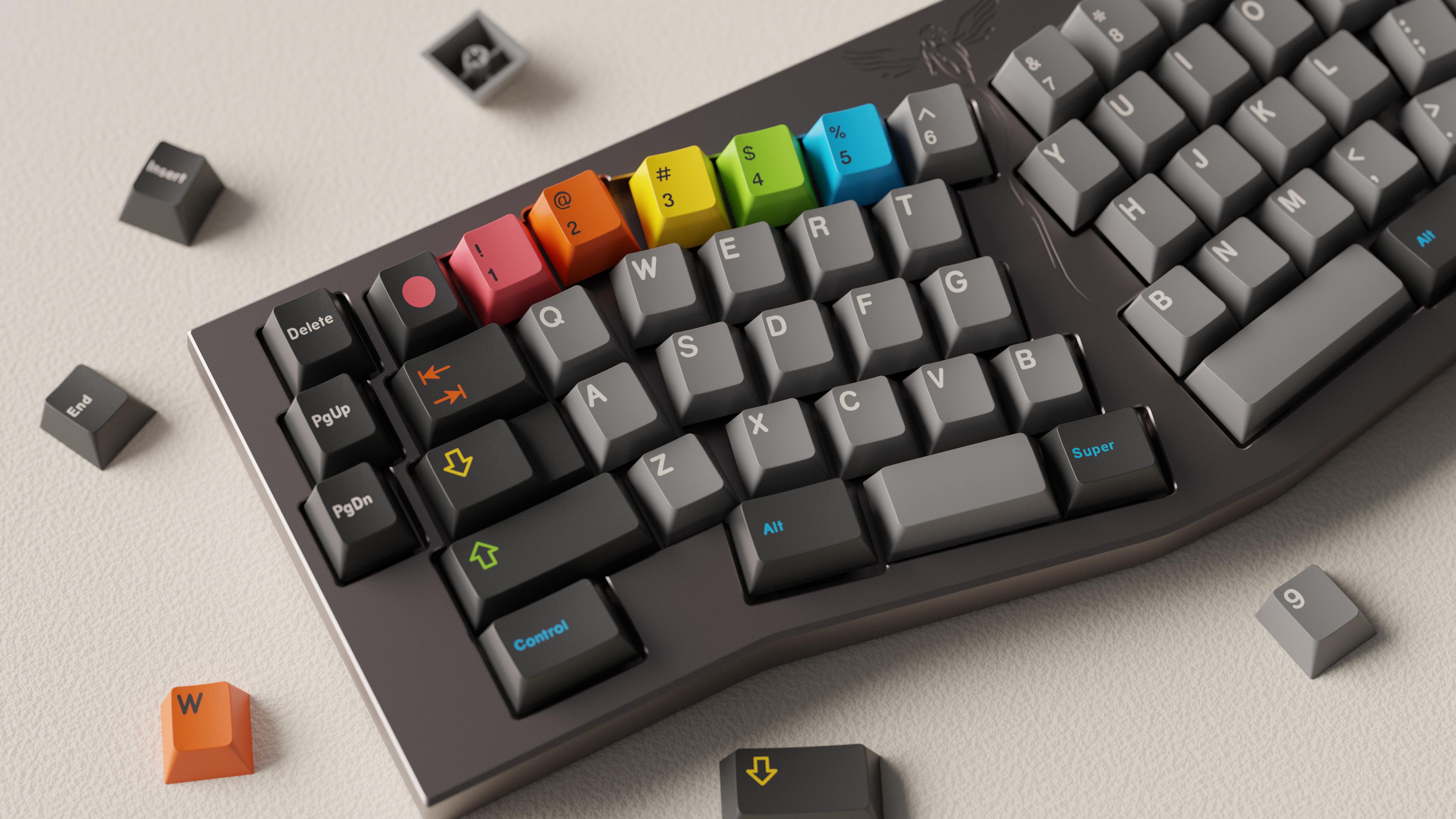 Keyboards Keycap Table Technology Qwerty 3840x2160