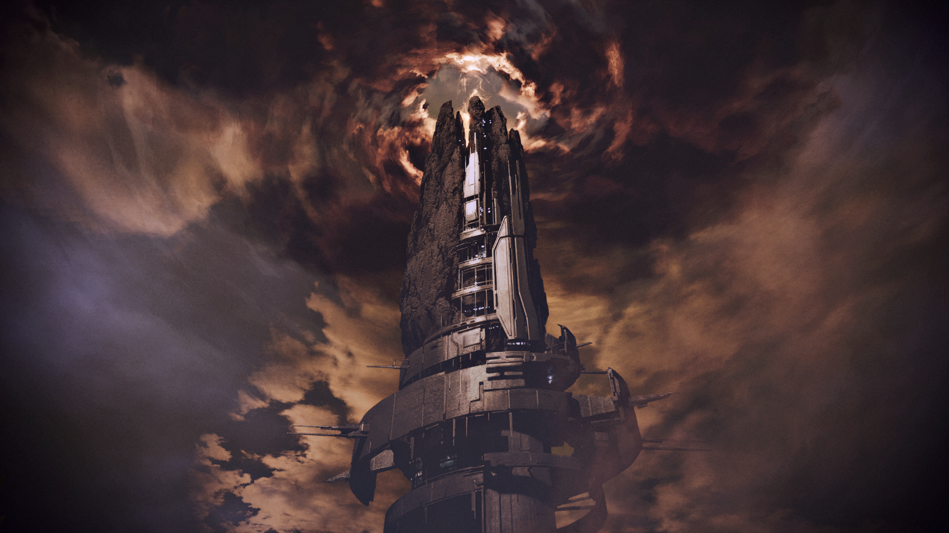 Video Games Mass Effect 2 Mass Effect Legendary Edition Spaceship Lights Sky Dark 1920x1080