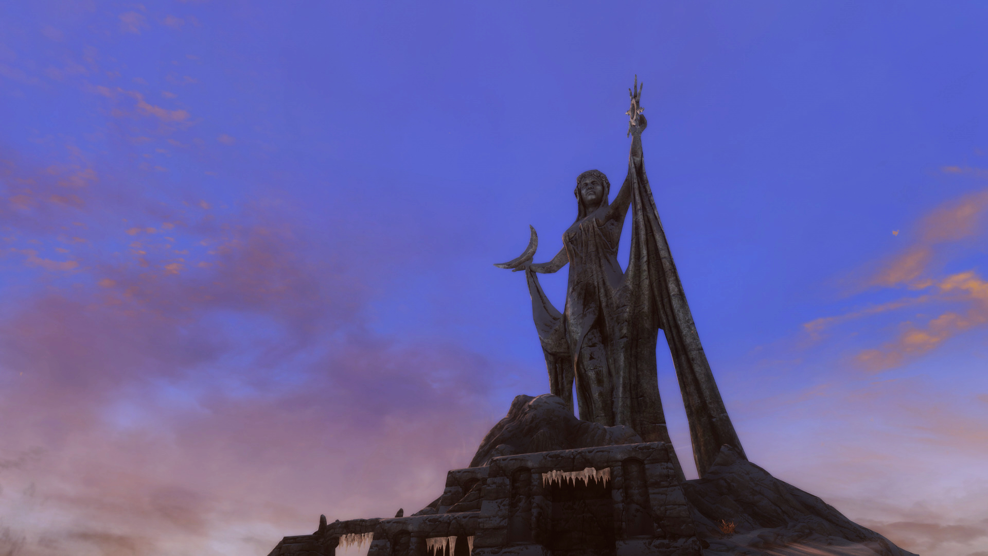 The Elder Scrolls V Skyrim Video Game Art Screen Shot Statue Bethesda Softworks Shrine Of Azura Azur 1920x1080