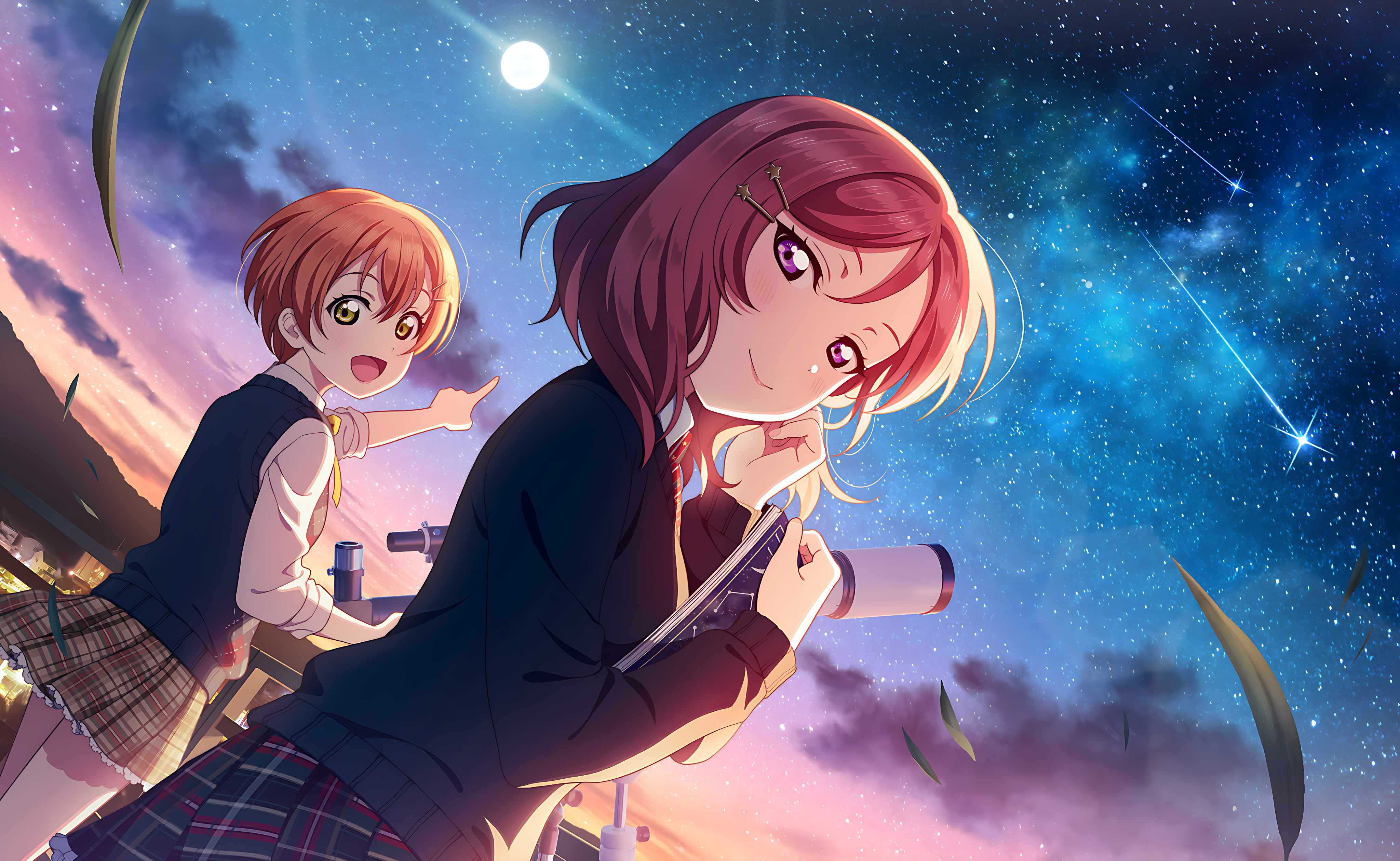 Love Live Nishikino Maki Stars Sky Anime Girls 4096x2520