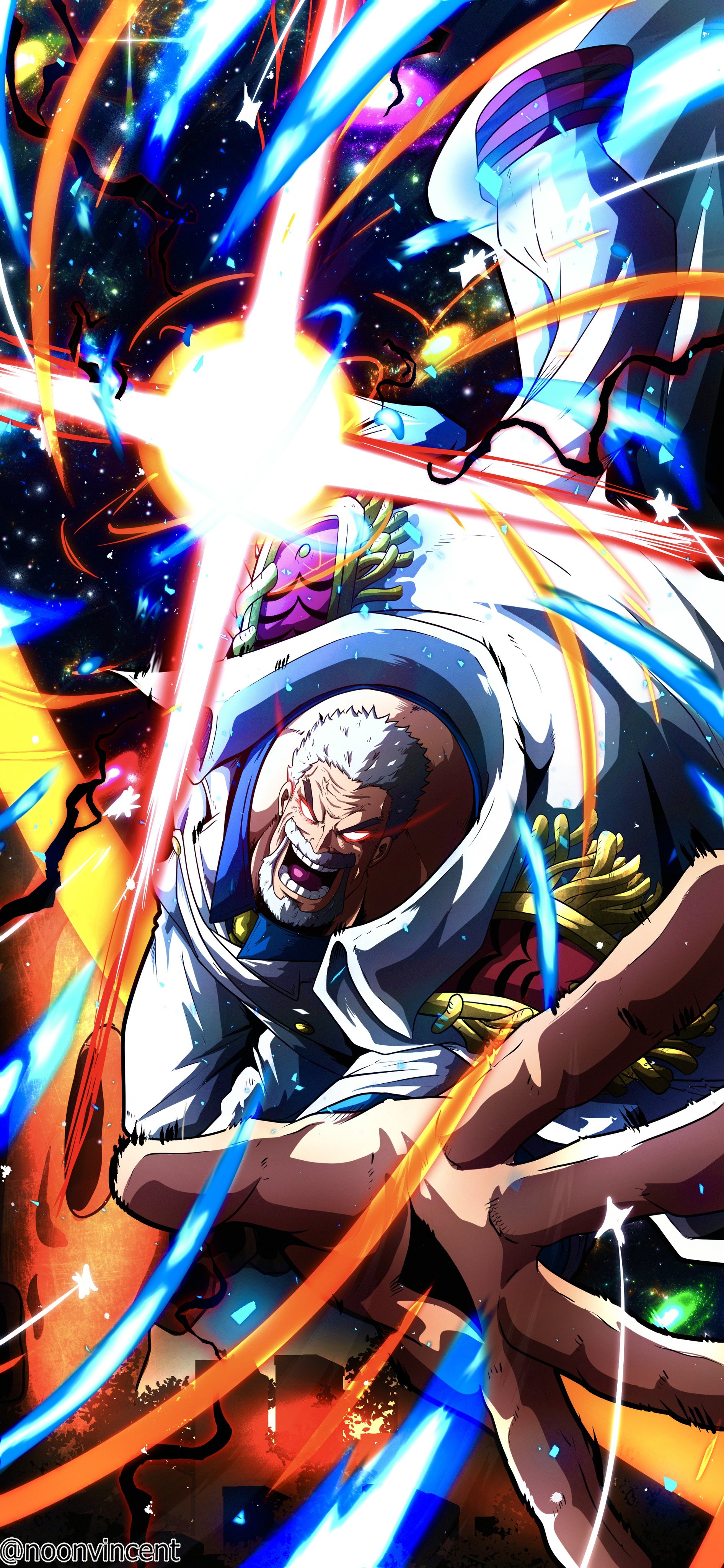 Monkey D Garp One Piece Space Vincentnoon 1892x4096