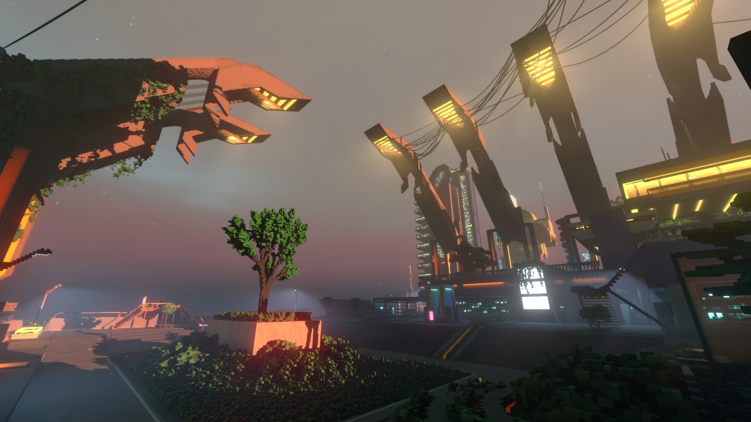 Cloudpunk Voxels Video Games 2560x1440