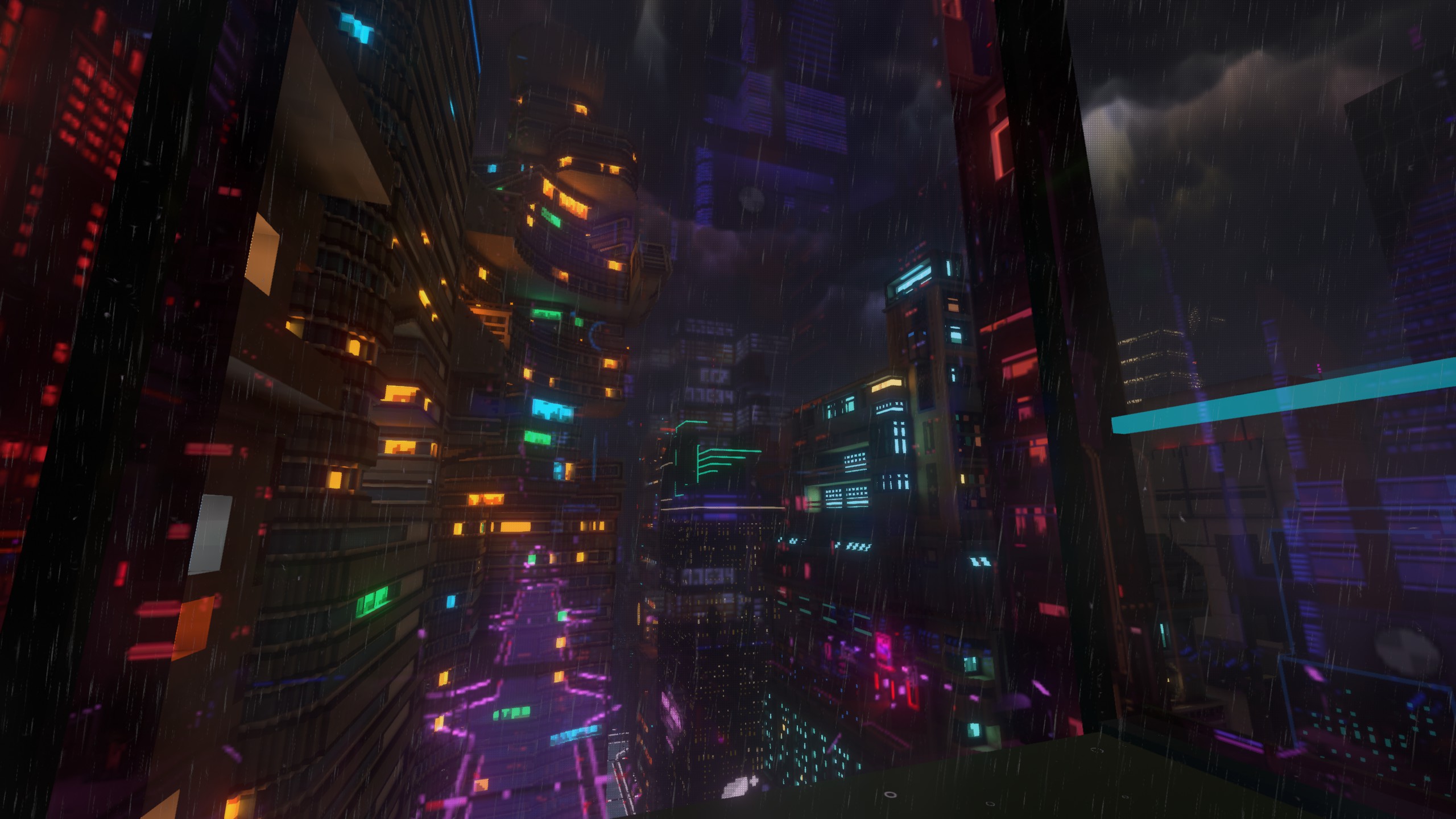 Cloudpunk Voxels Video Games 2560x1440