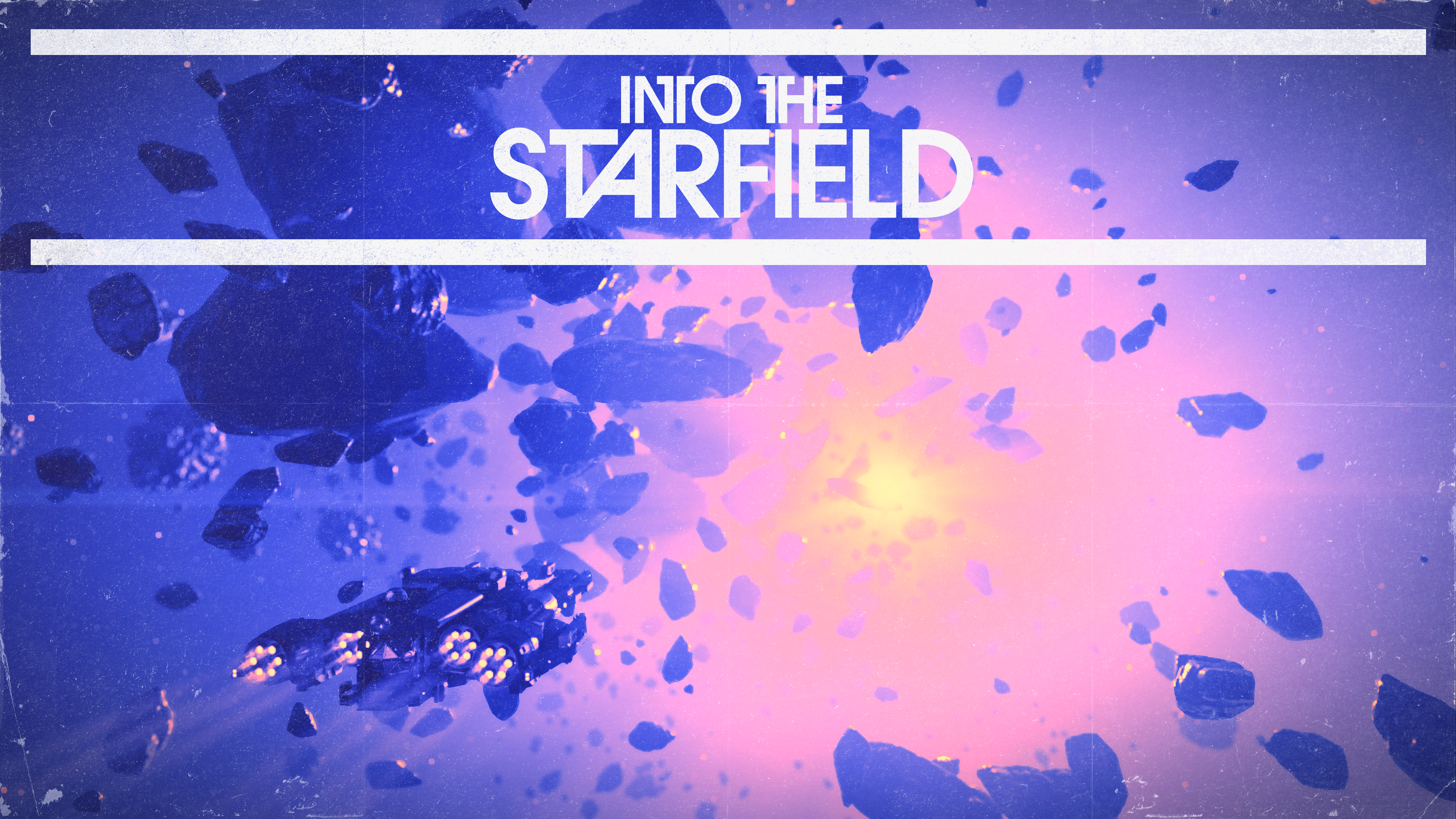 Starfield Video Game Video Games Xbox Xbox Series X Pink Blue Asteroid Spaceship 3840x2160