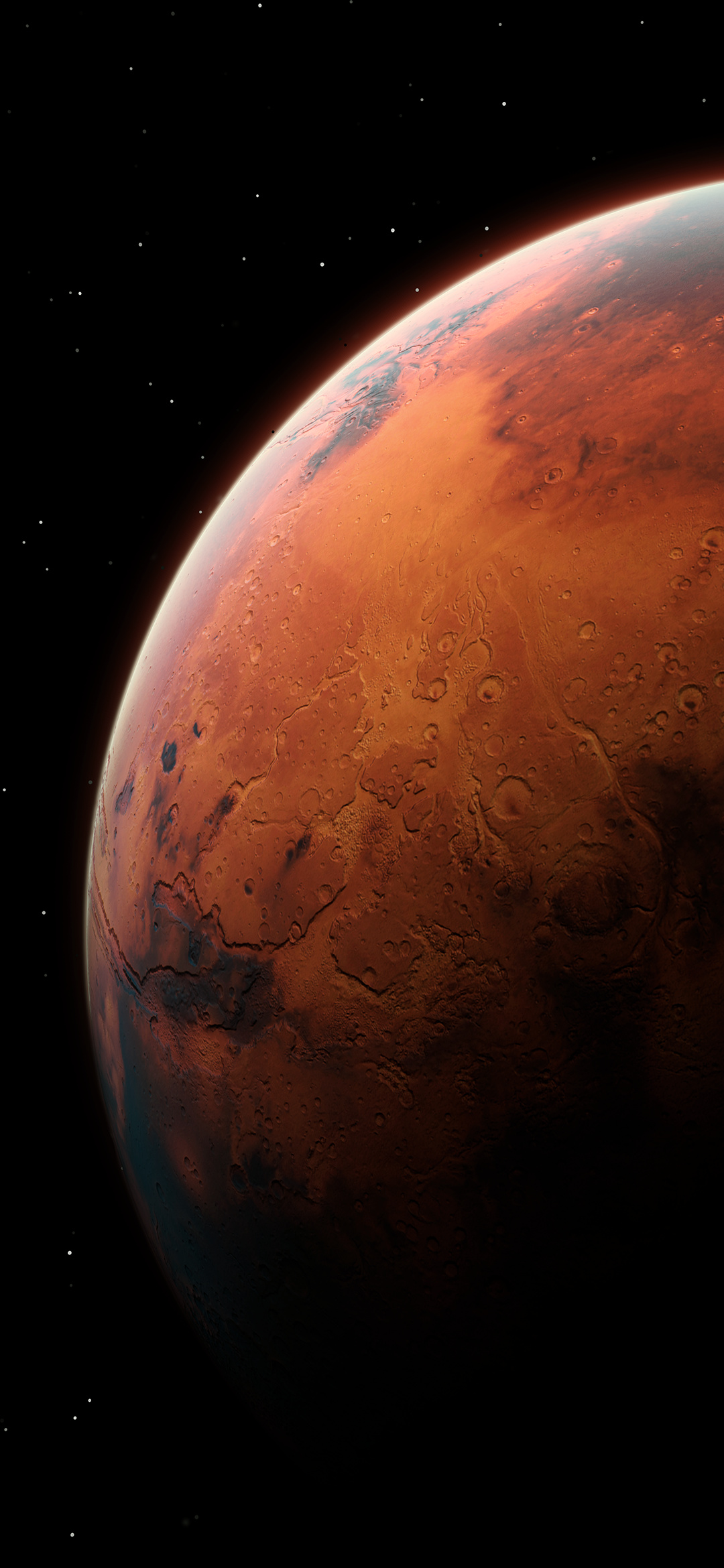 Planet Space Mars Portrait Display 1080x2340