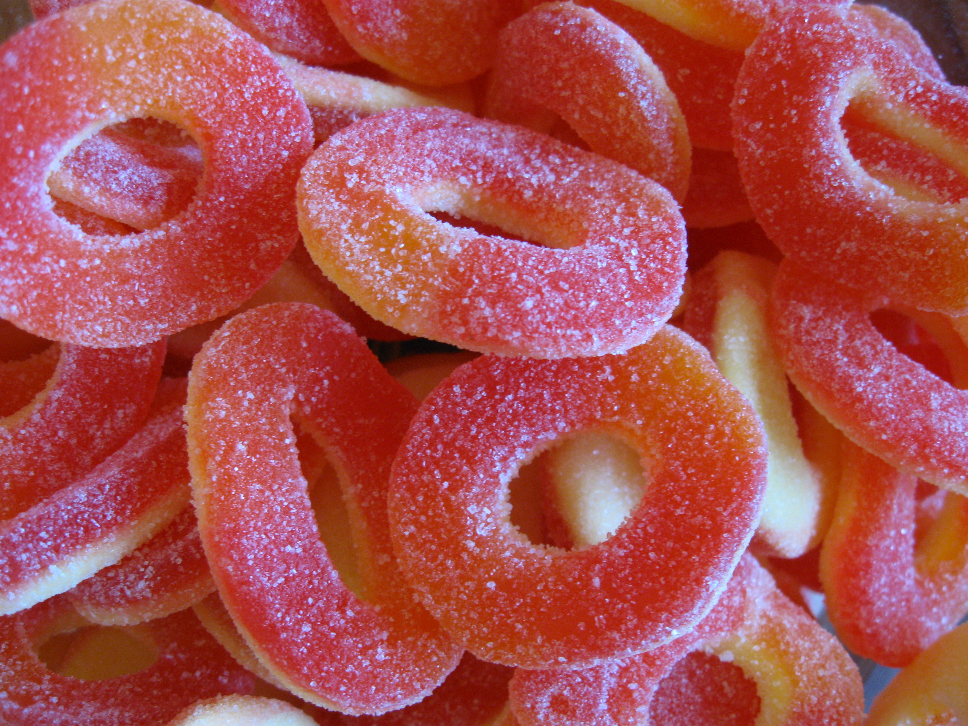 Texture Pink Sugar Sweets Peach Rings 3264x2448