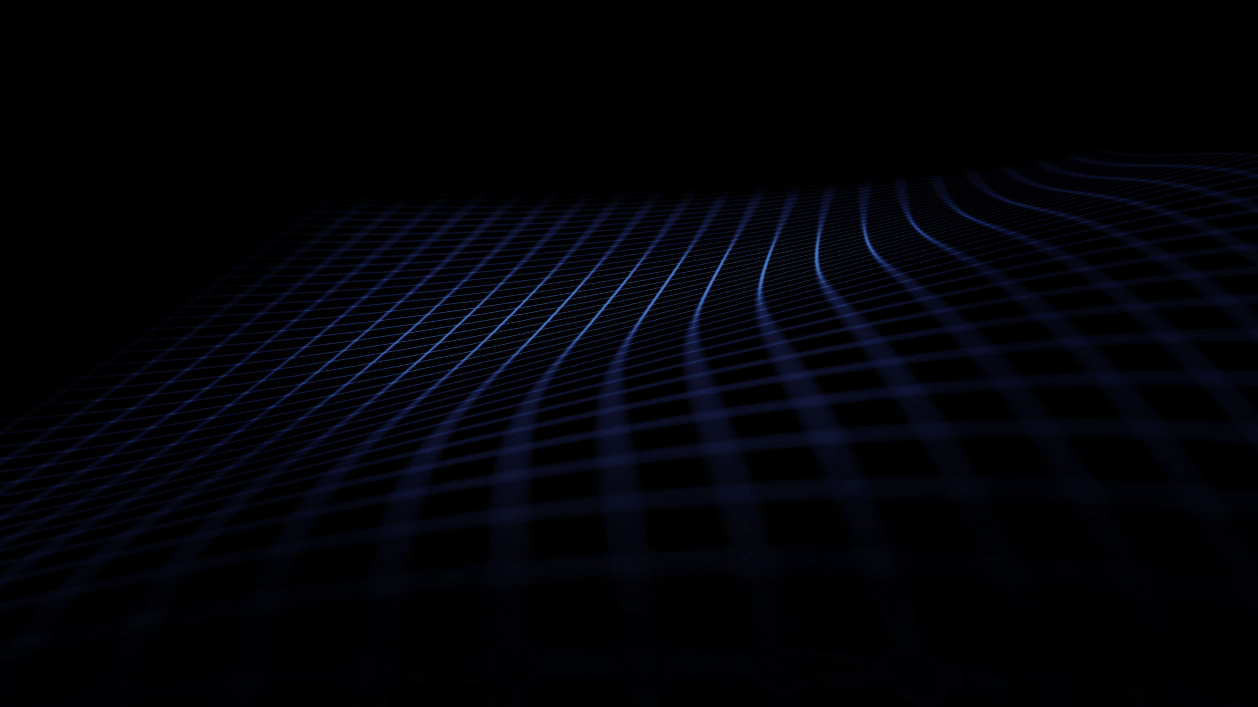 3D Abstract Grid Lines Minimalism Black Background OmarLuna Waves 4098x2304