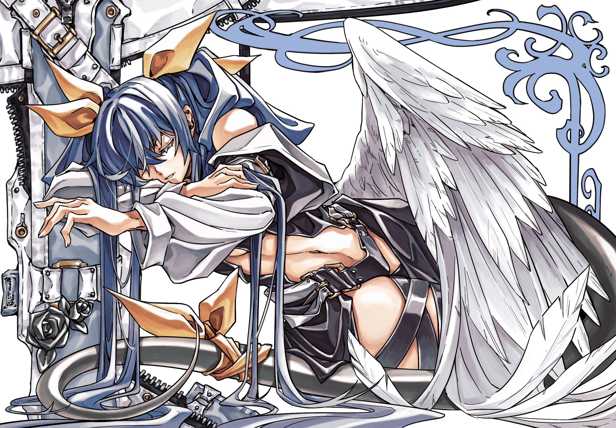 Guilty Gear Dizzy Guilty Gear Anime Girls Anime Girl With Wings Fighting Games 2048x1422