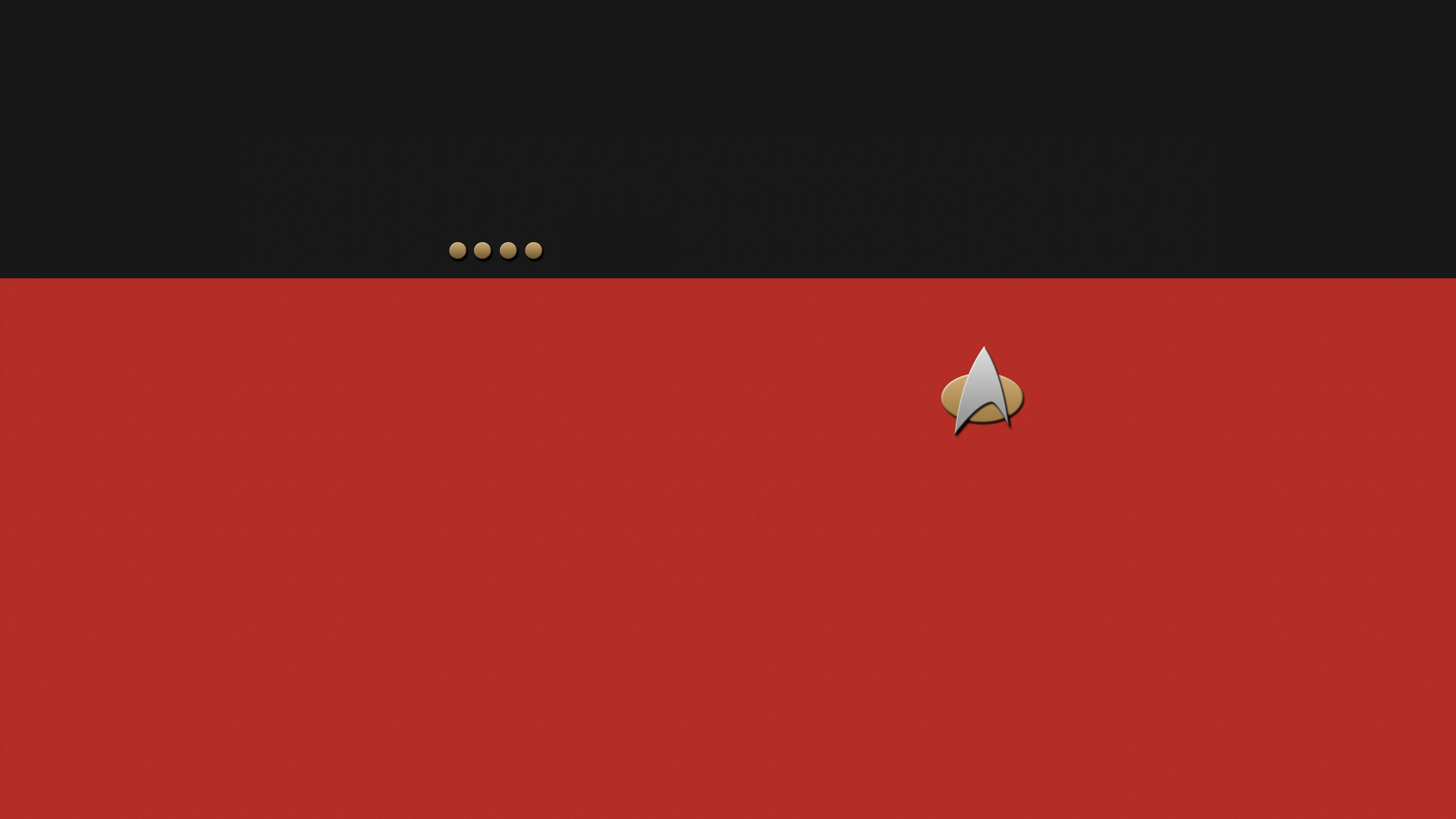 Star Trek Captain Minimalism Uniform Command Red Background TV 3840x2160