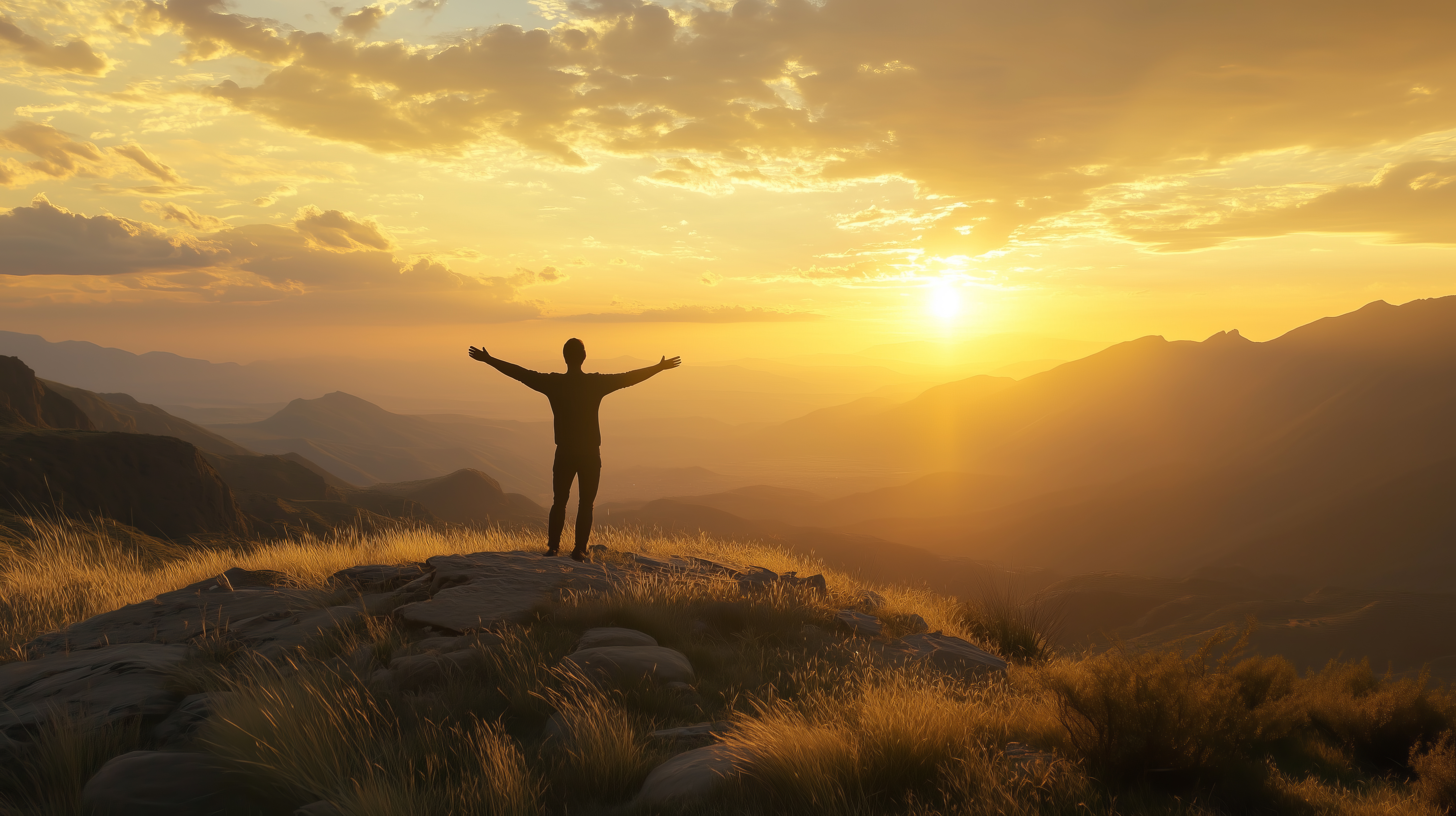 Landscape Mountains Optimism Sunrise Happiness Yellow Standing 5824x3264