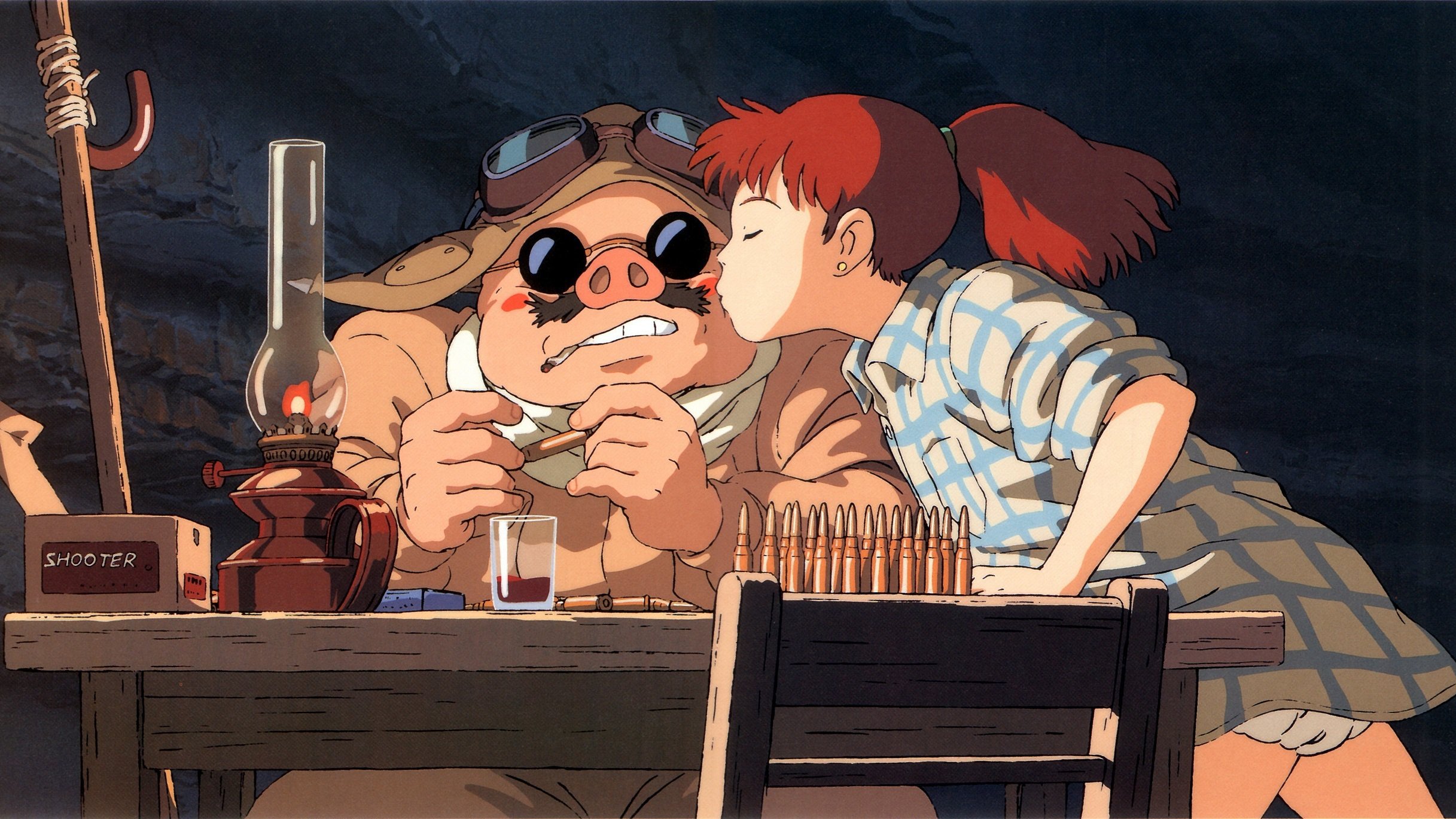 Studio Ghibli Bullet Pilot Kurenai No Buta Porco Rosso 2434x1369