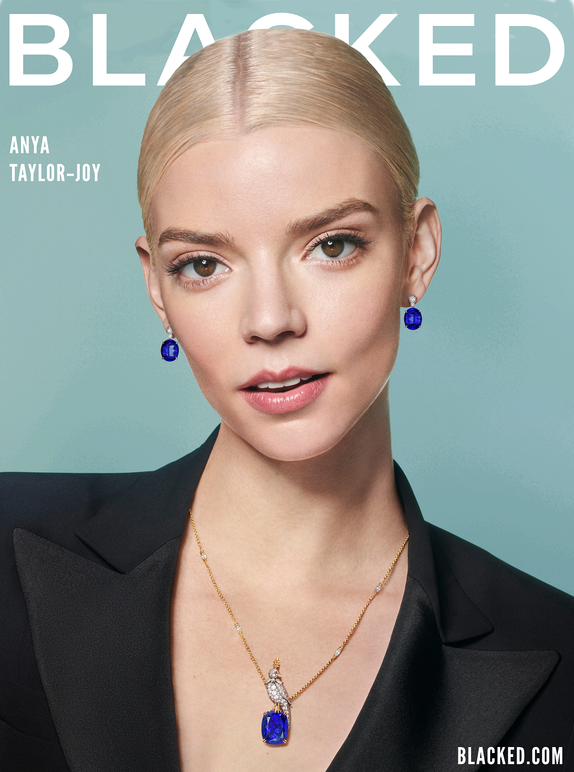 Anya Taylor Joy Actress Blonde Women Necklace Earring Celebrity Portrait Studio 1150x1546
