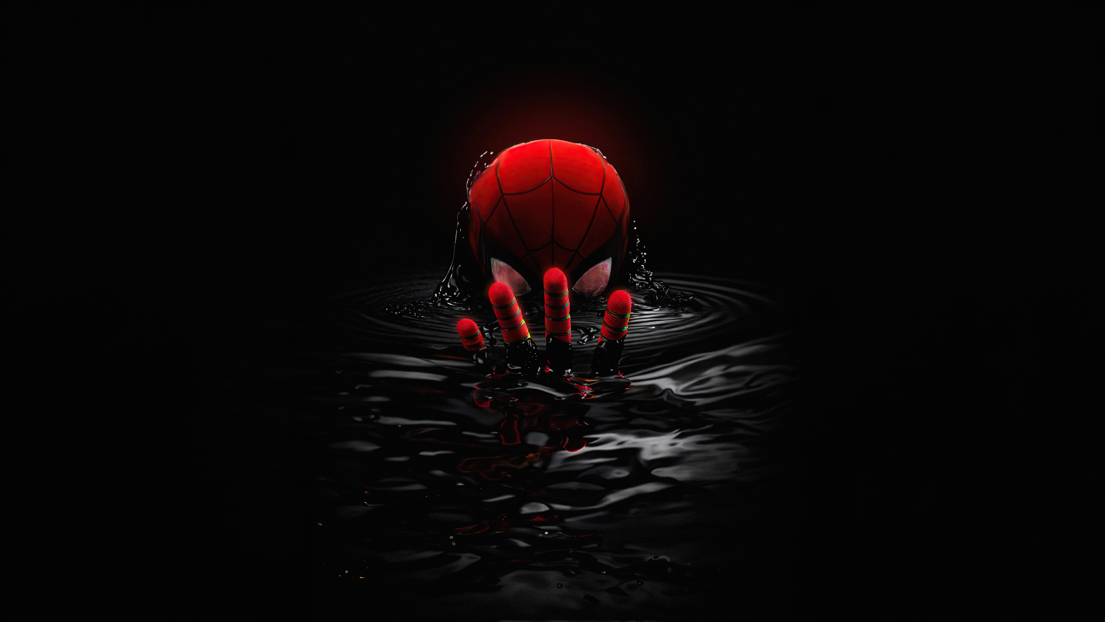 Marvel Cinematic Universe Dark Venom Spider Man 3840x2160