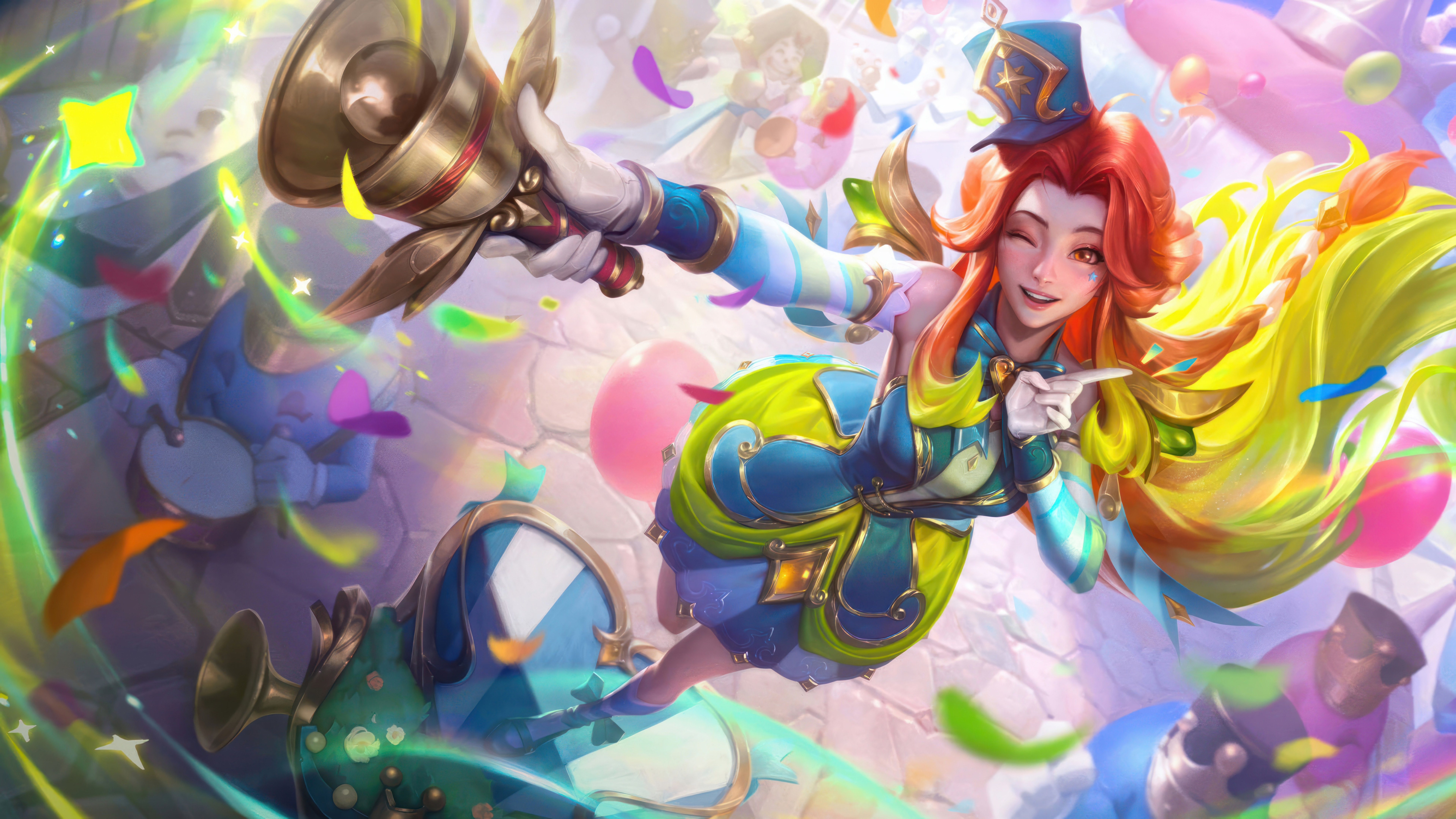 Video Games GZG Riot Games 4K Digital Art League Of Legends League Of Legends Wild Rift Garden Party 7680x4320