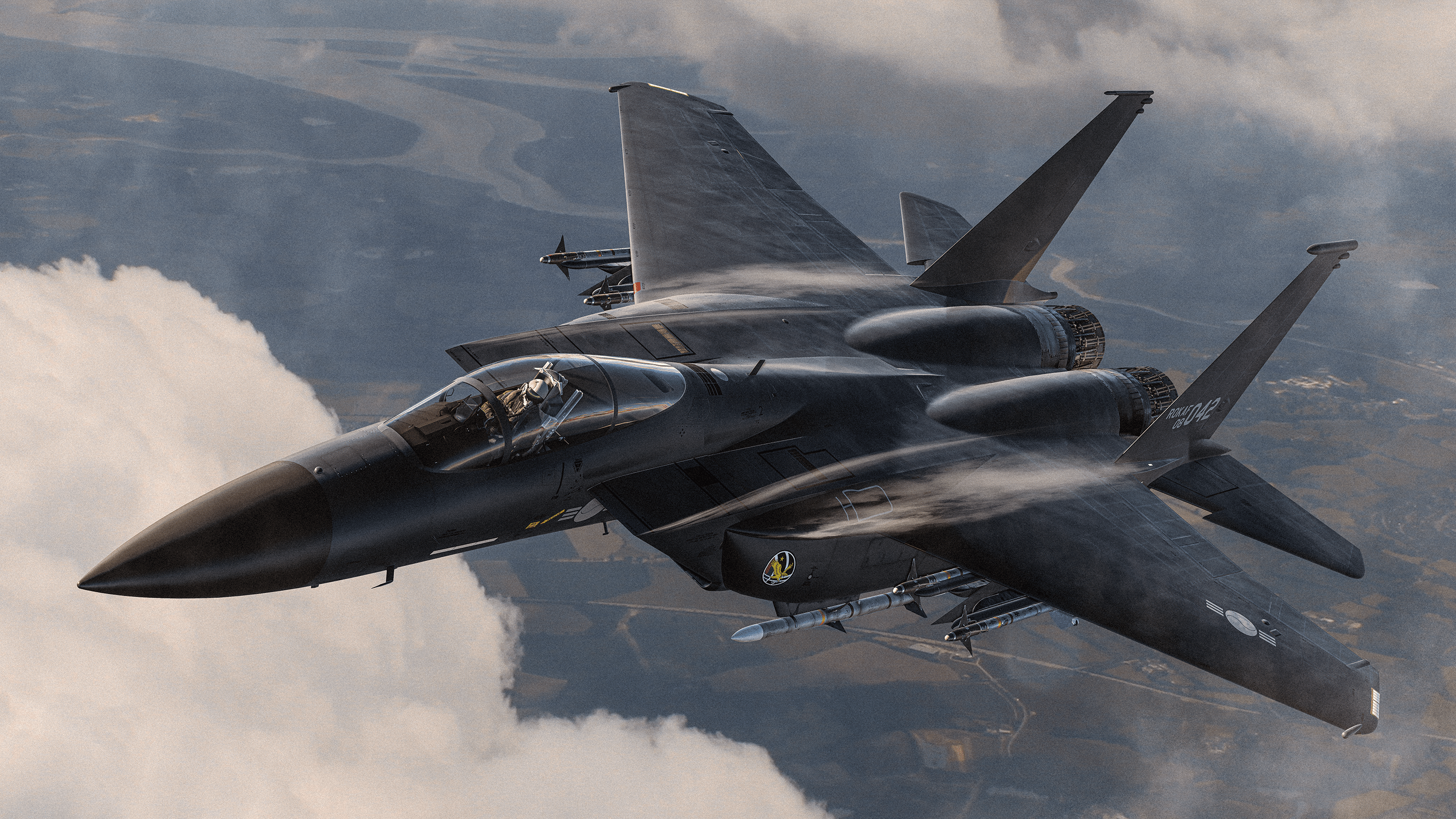 Jet Fighter Aircraft Military Aircraft F 15 Eagle Combat Aircraft American Aircraft McDonnell Dougla 3000x1687