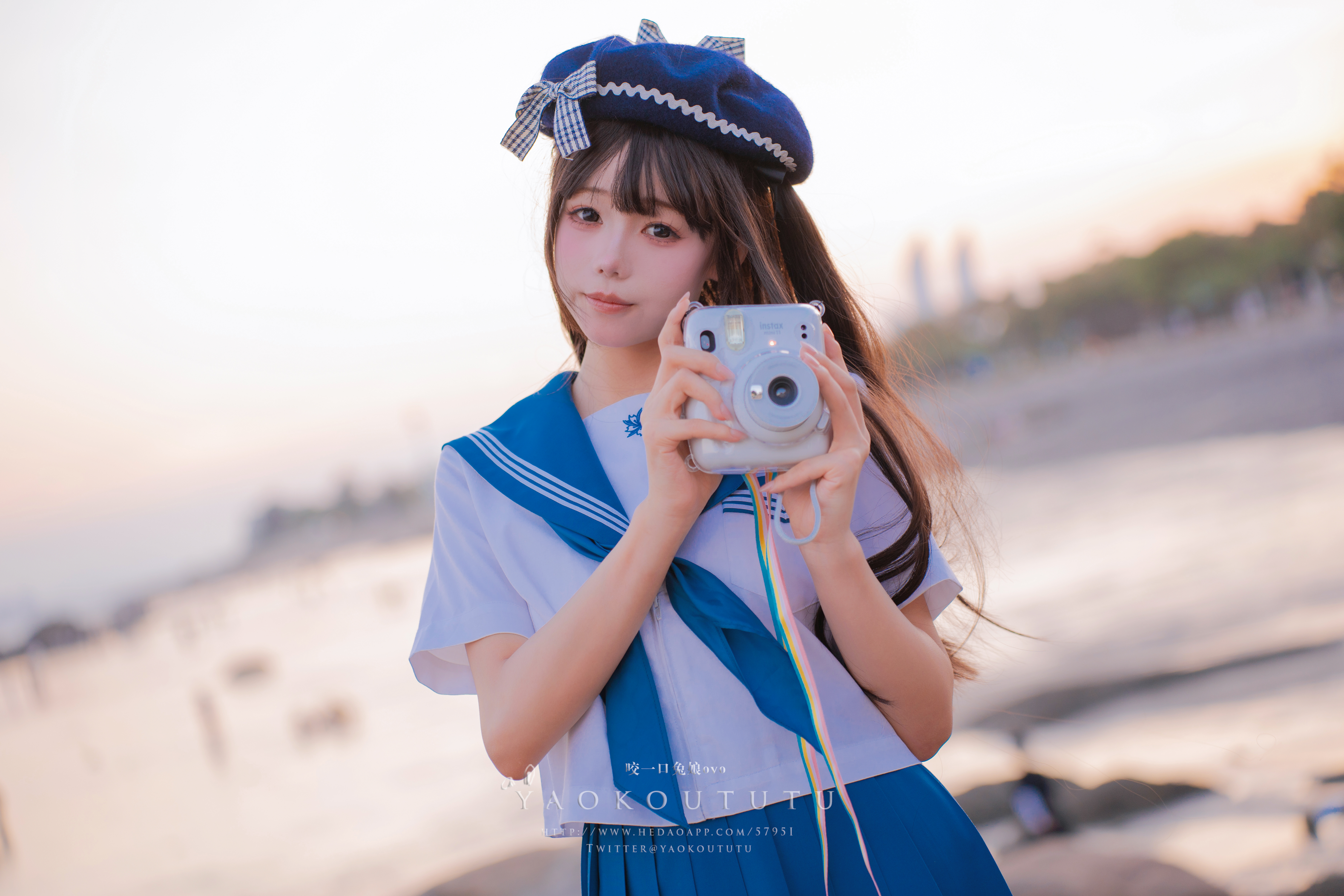 Women Model Asian Cosplay Schoolgirl Camera Berets 7008x4672
