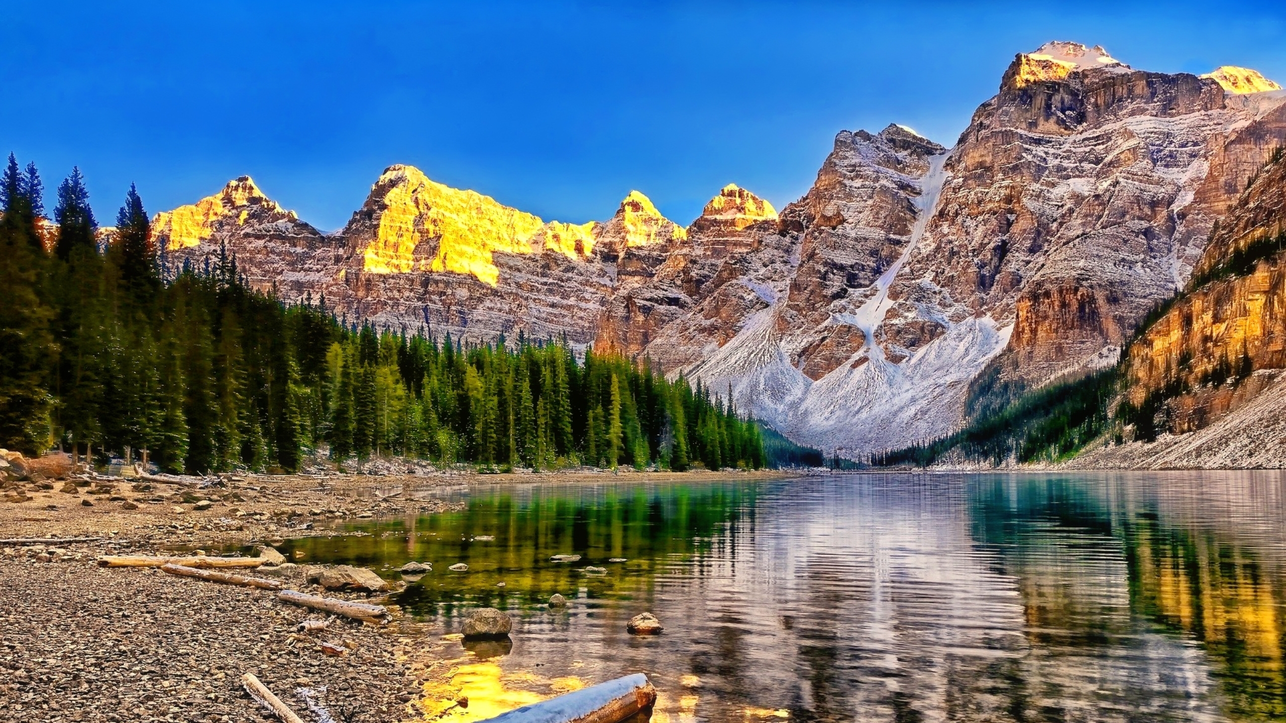 Banff National Park Mountains Lake 2560x1440