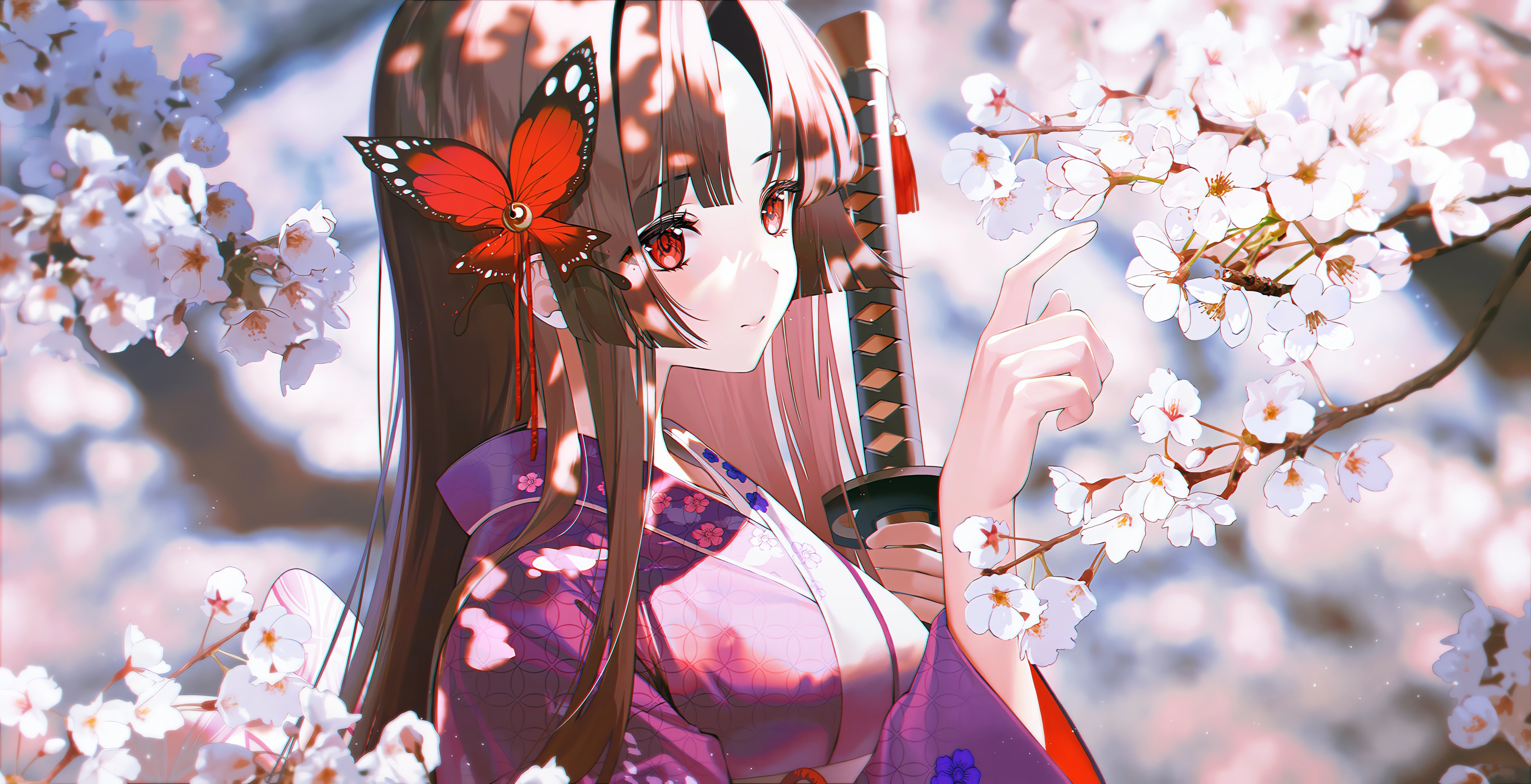 Anime Anime Girls Kinty Grimlight Kaguya Grimlight 4000x2050