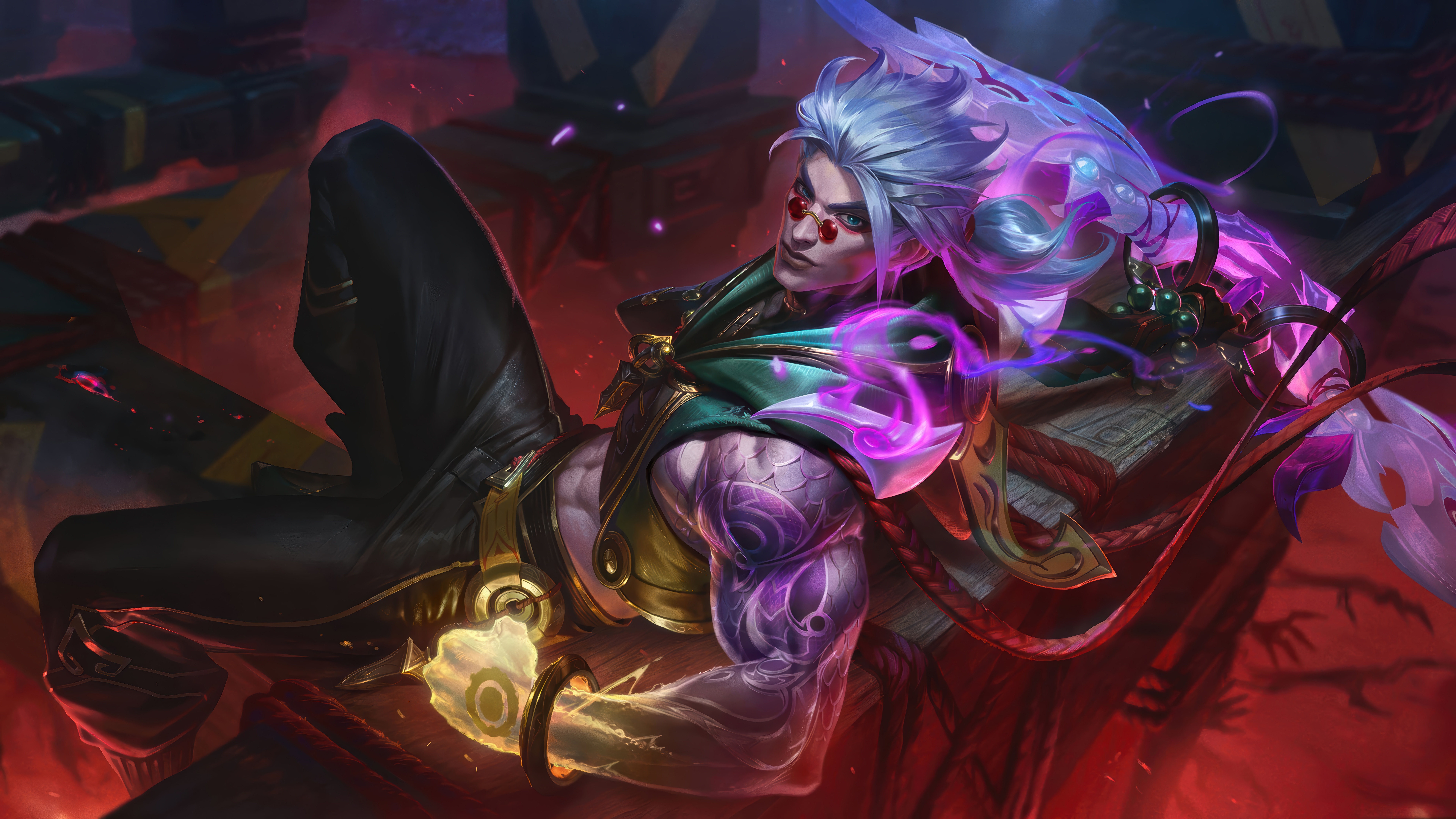 Fiend Queller League Of Legends Varus League Of Legends League Of Legends Wild Rift League Of Legend 7680x4320