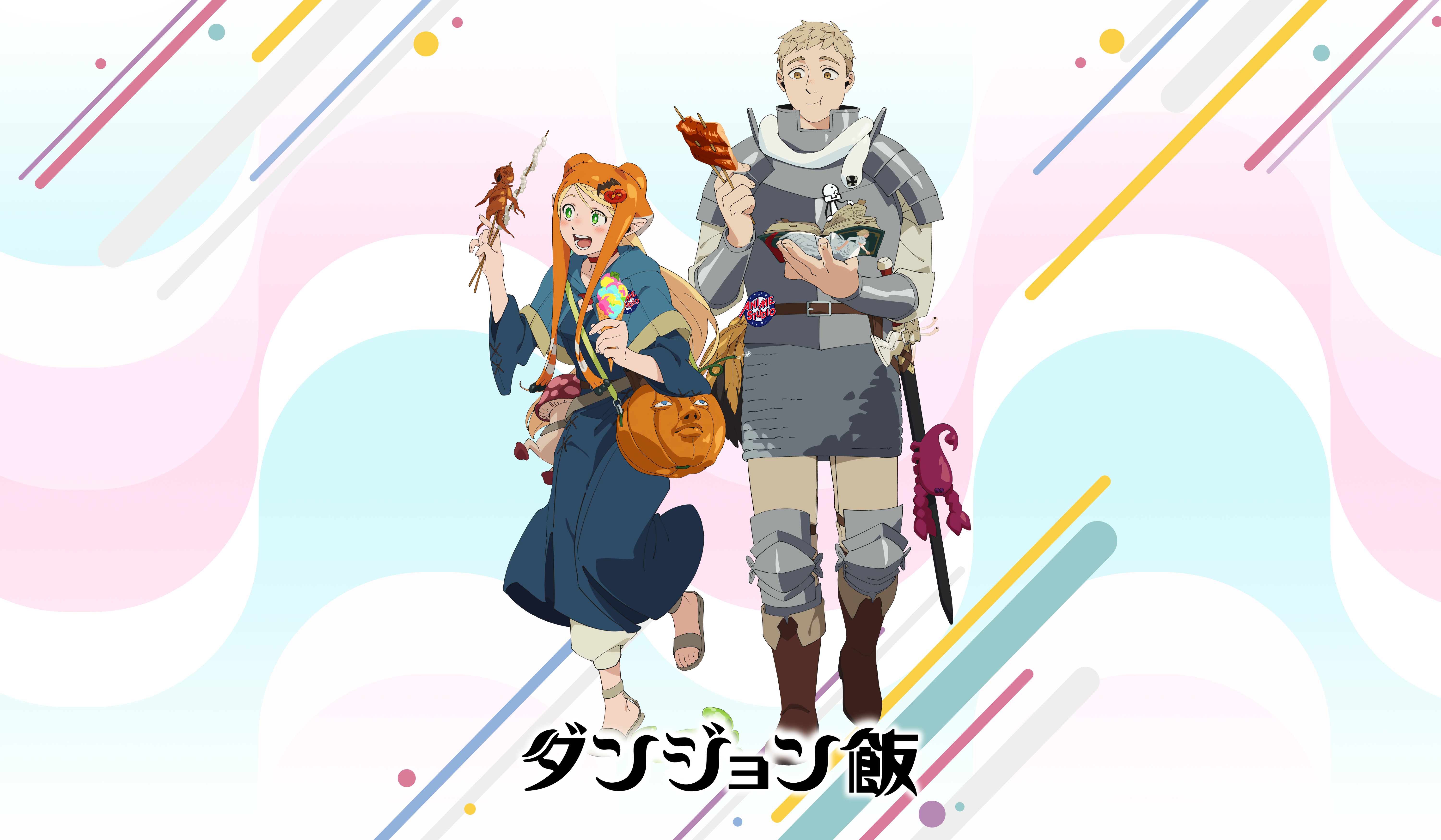 Anime Anime Girls Anime Boys Delicious In Dungeon Marcille Donato Laios Thorden Long Hair Blonde Sho 6000x3500