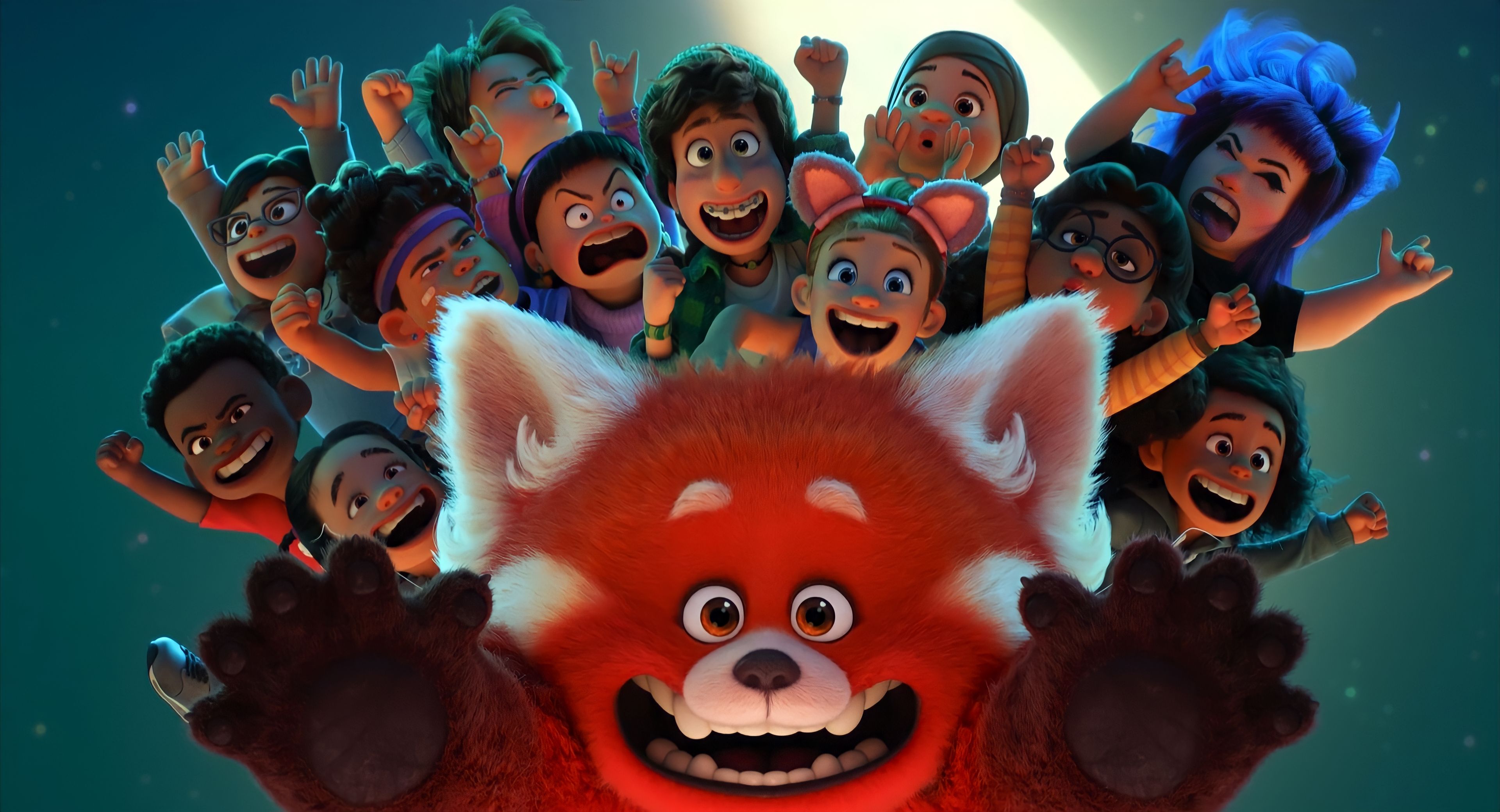 Turning Red Animation Pixar Animation Studios Red Panda Digital Art 3840x2080