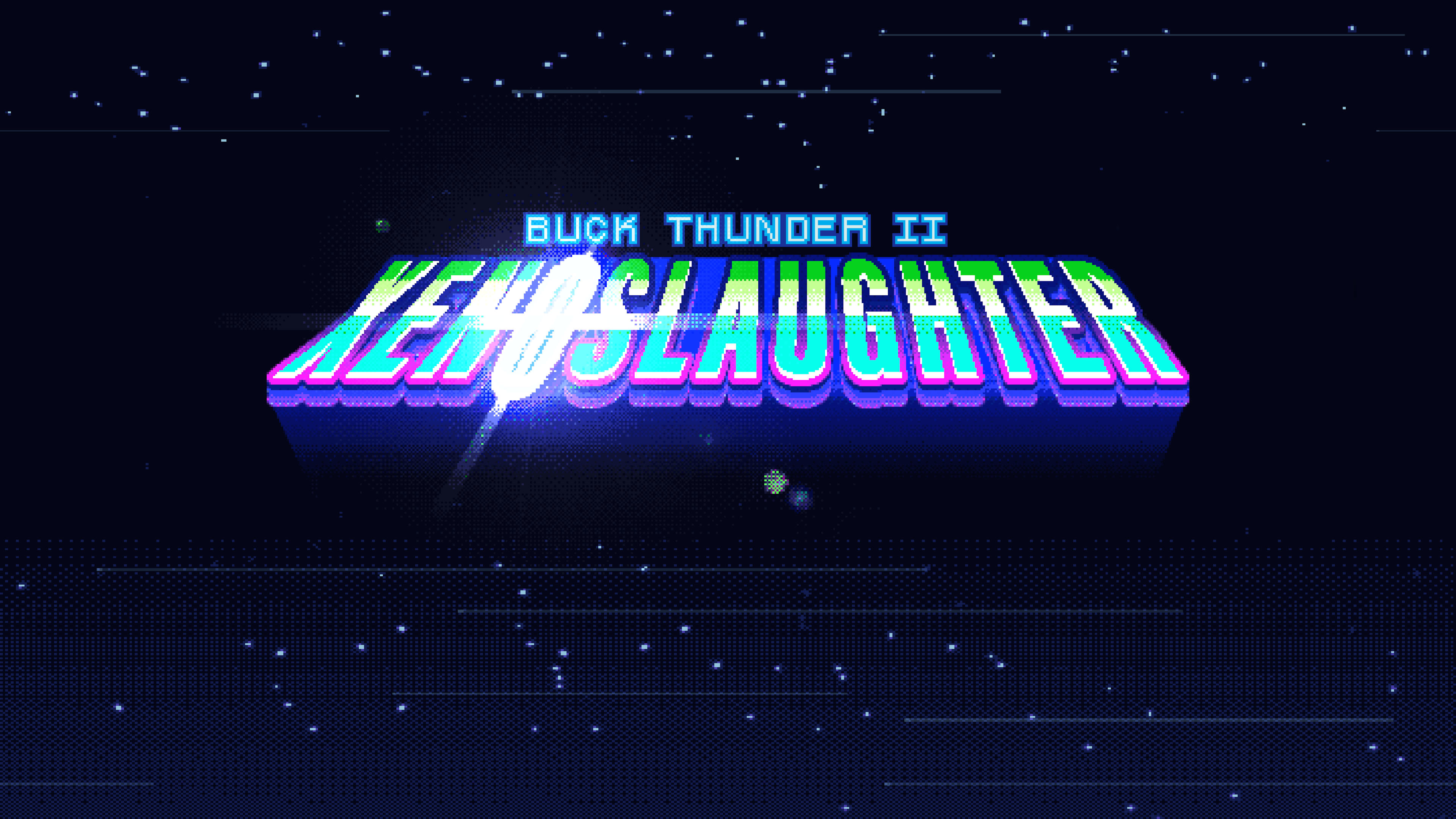 Video Games Buck Thunder Arcade Dark Background High On Life Xenoslaughter Pixel Art Pixelated Retro 3840x2160