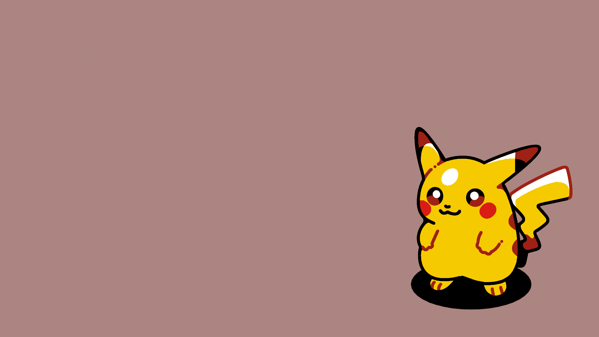 Video Games Minimalism Nintendo Pokemon Pikachu Simple Background Fictional Creatures 1920x1080