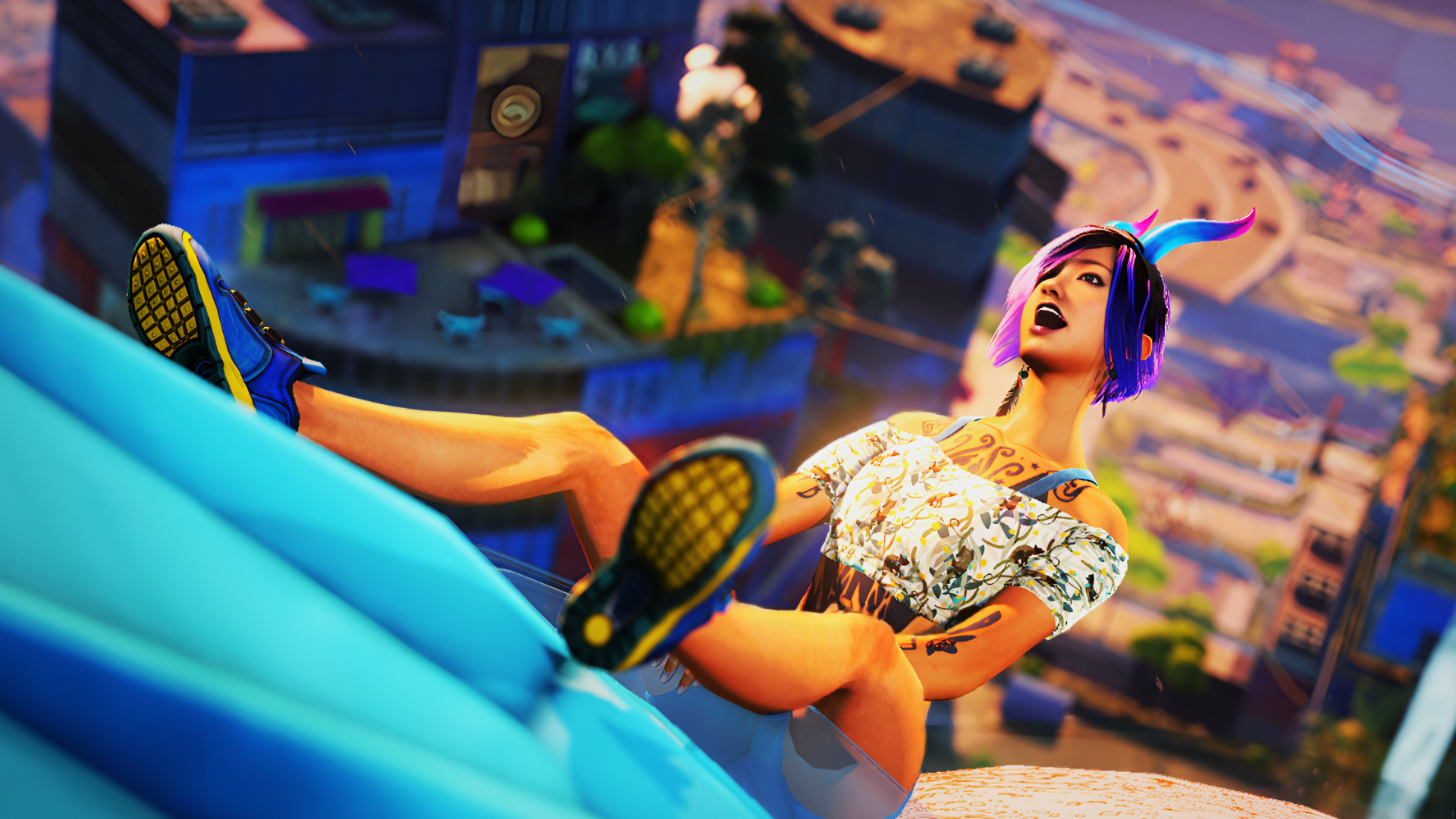 Sunset Overdrive Video Game Characters Video Game Girls Video Games Female Character 1920x1080