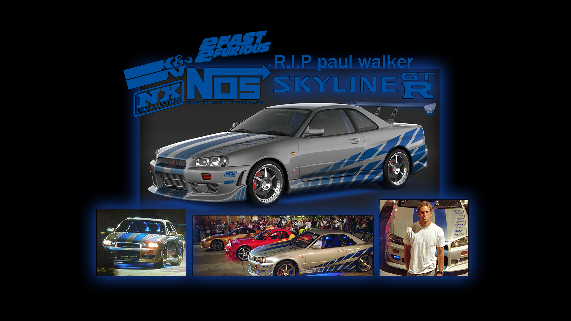 Paul Walker Fast And Furious 2 Fast 2 Furious Nissan Skyline R34 Car 1920x1080