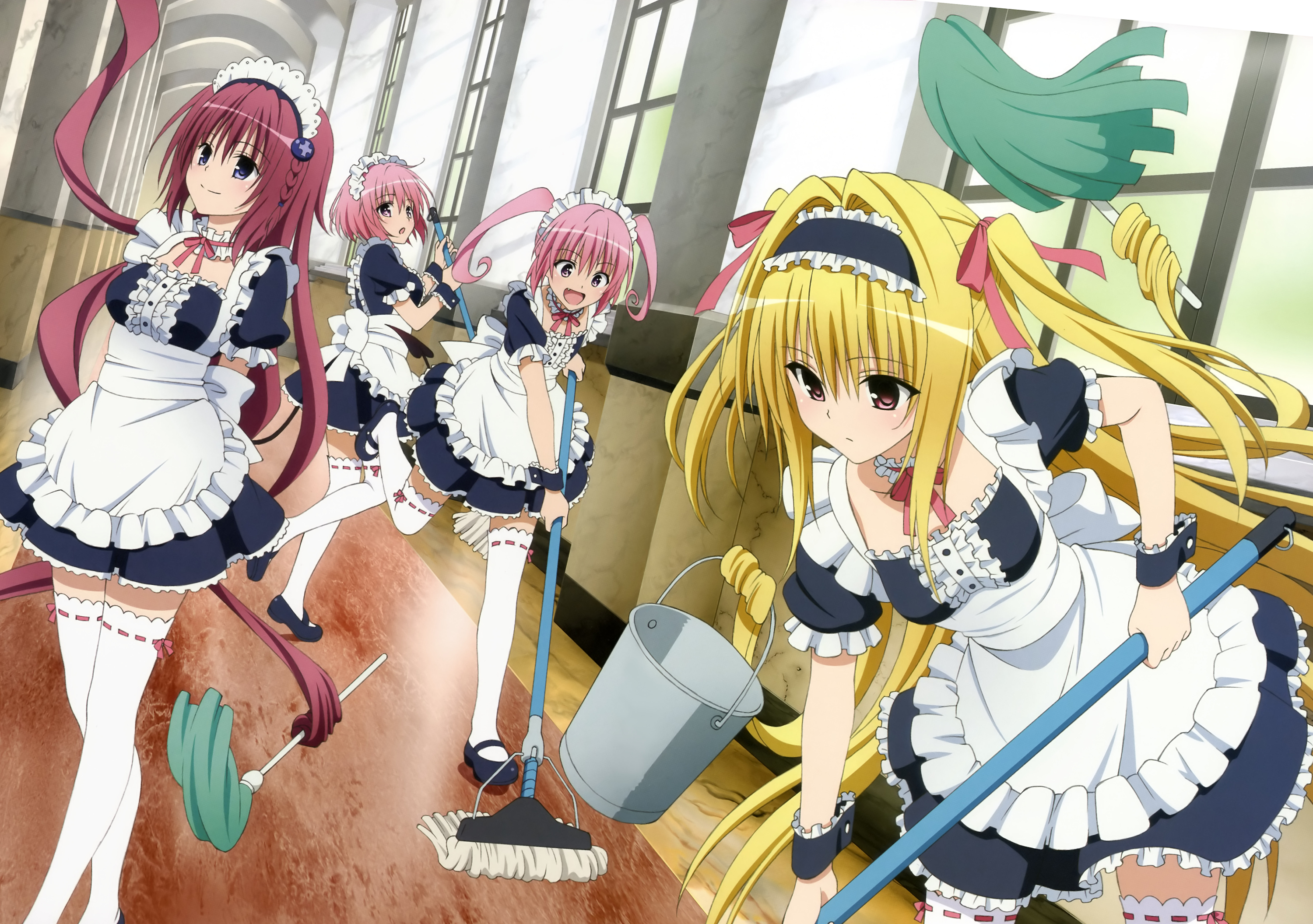 Anime Girls Blonde To Love Ru To Love Ru Darkness Momo Velia Deviluke Golden Darkness Maid 3000x2111