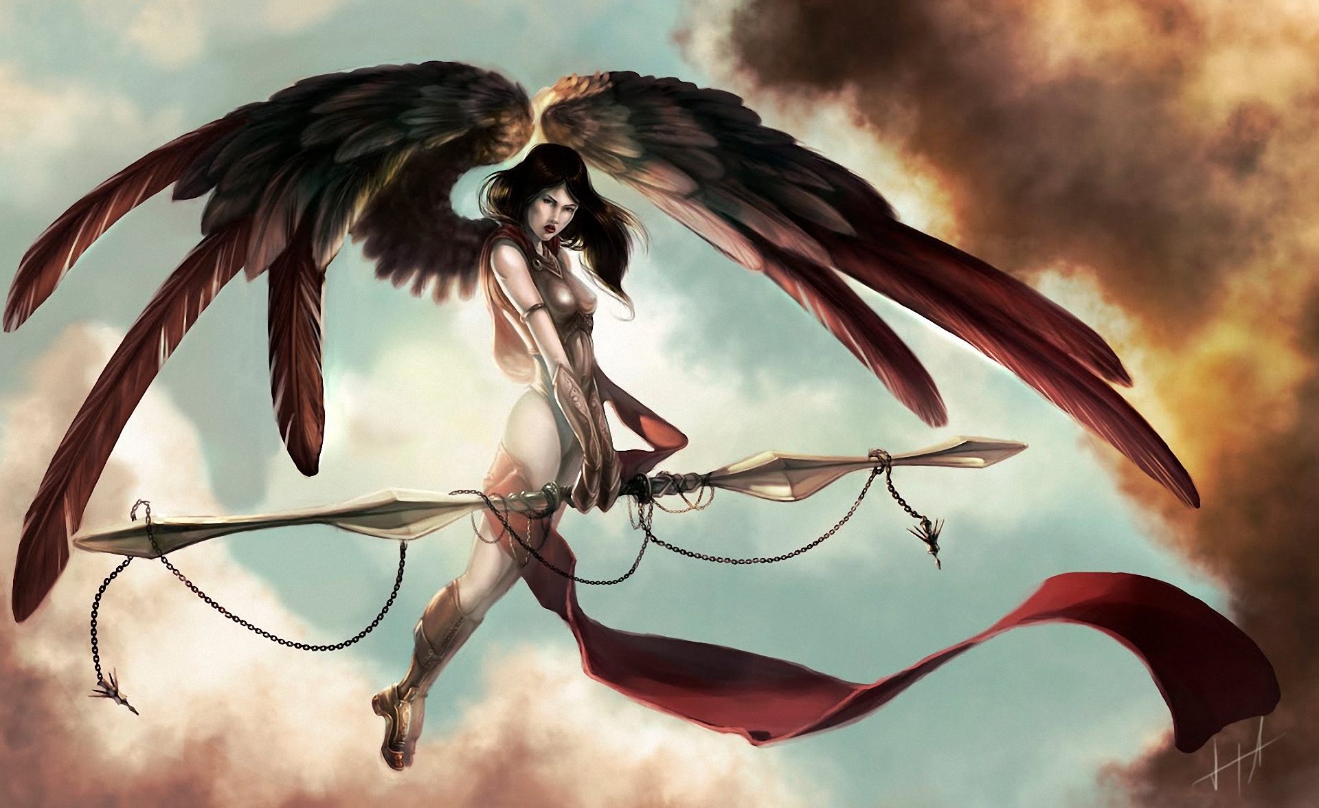 Demoness Demon Fantasy Girl Angel 1920x1176