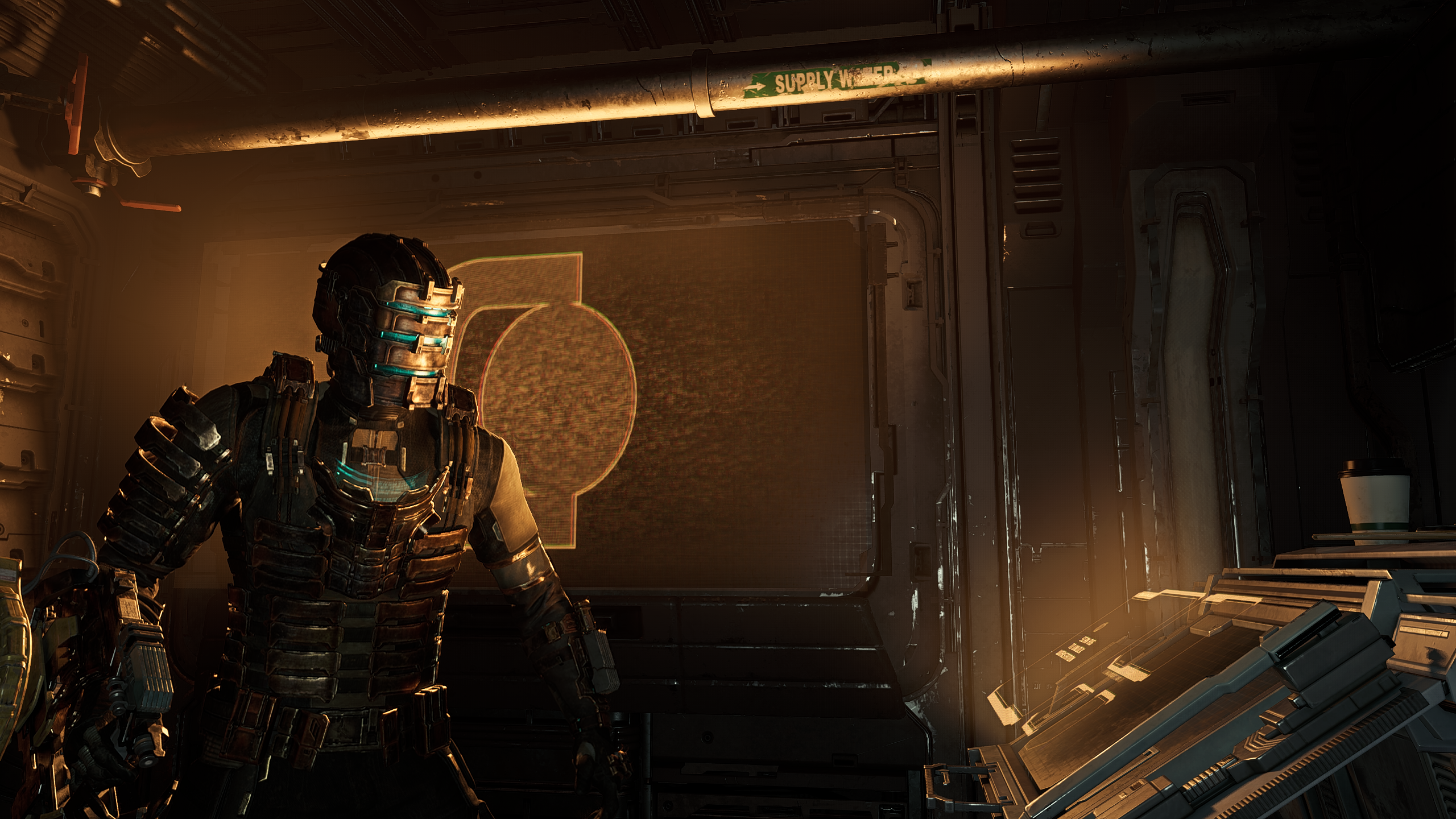 Dead Space Isaac Clarke Video Games Science Fiction Horror Screen Shot Video Game Characters Electro 2560x1440