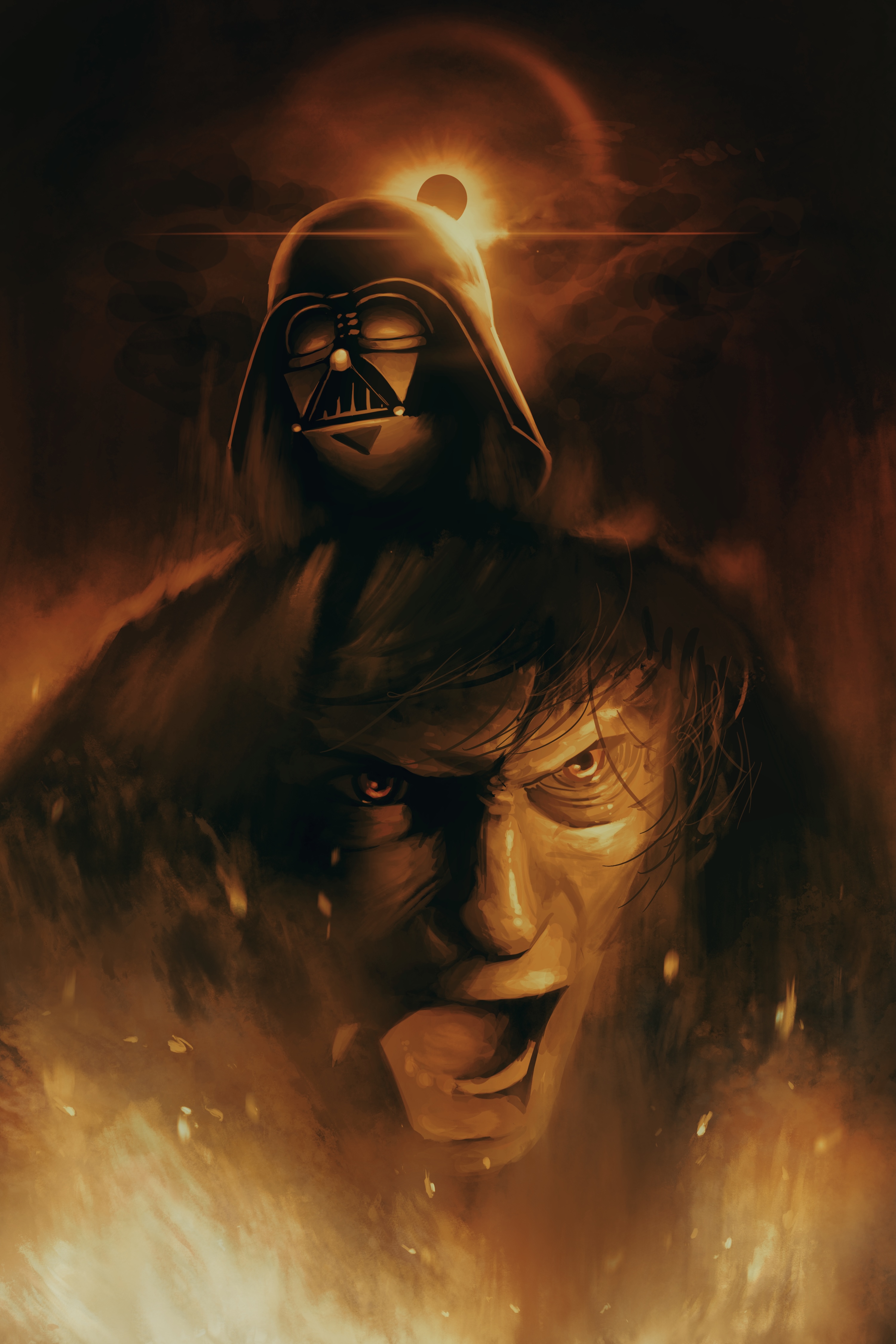Star Wars Anakin Skywalker Darth Vader Star Wars Episode Iii The Revenge Of The Sith Hate Sad Sadnes 3000x4500
