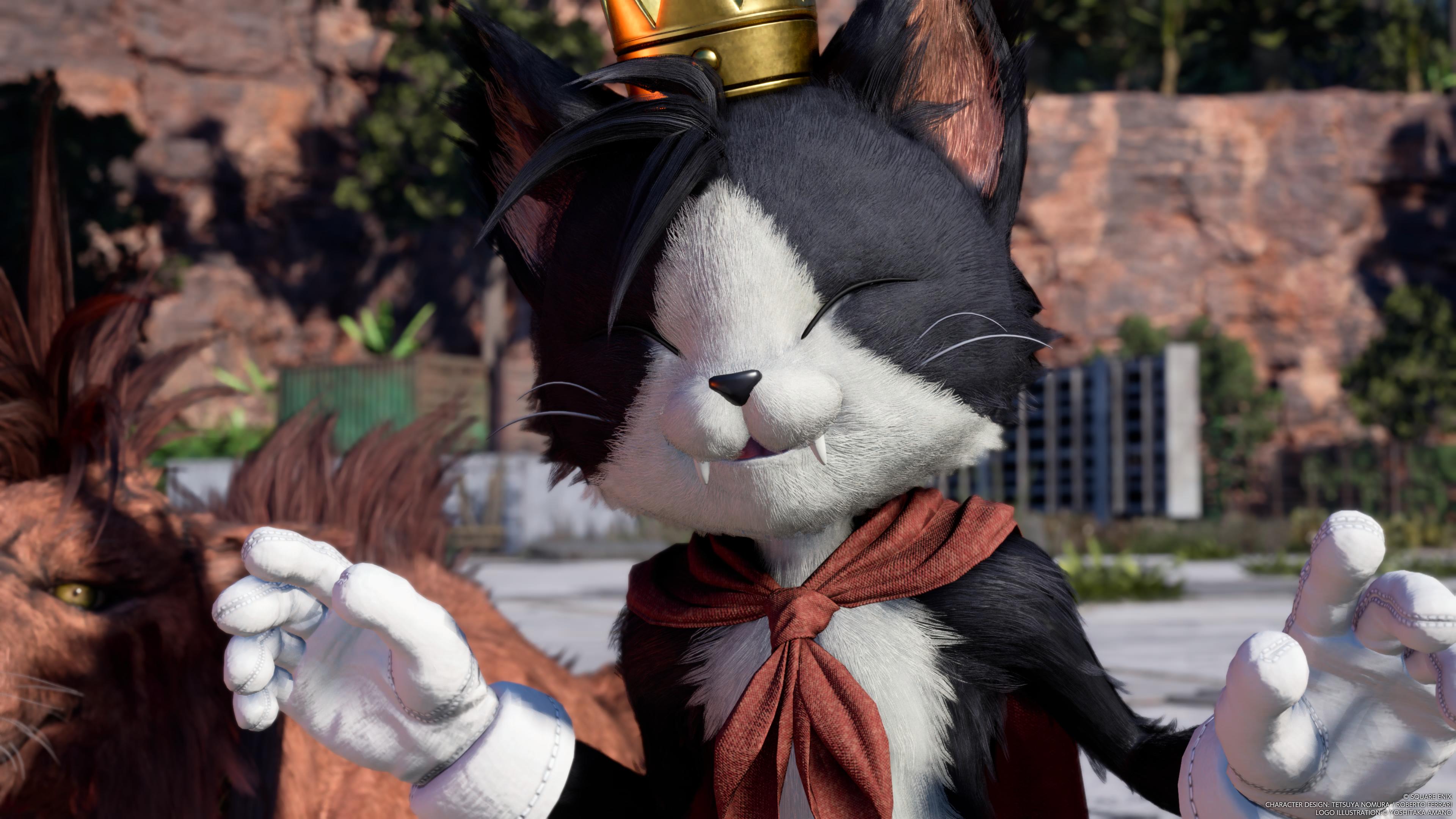 Final Fantasy Vii Rebirth Cait Sith Final Fantasy Square Enix Video Games Video Game Characters 3840x2160