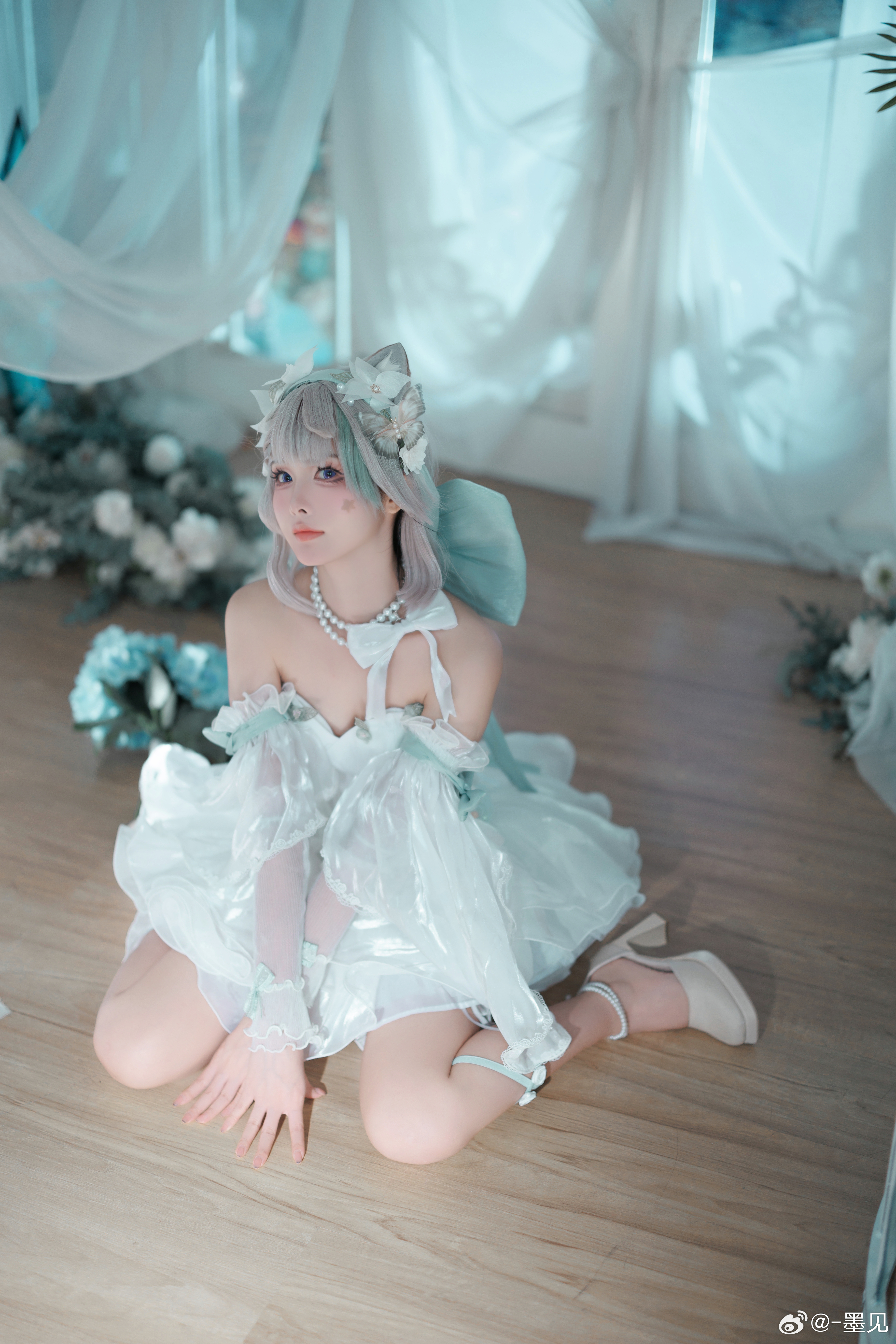 Cosplay Asian Women Mo Jian Cat Girl Portrait Display Genshin Impact Cat Ears Lynette Genshin Impact 3648x5472