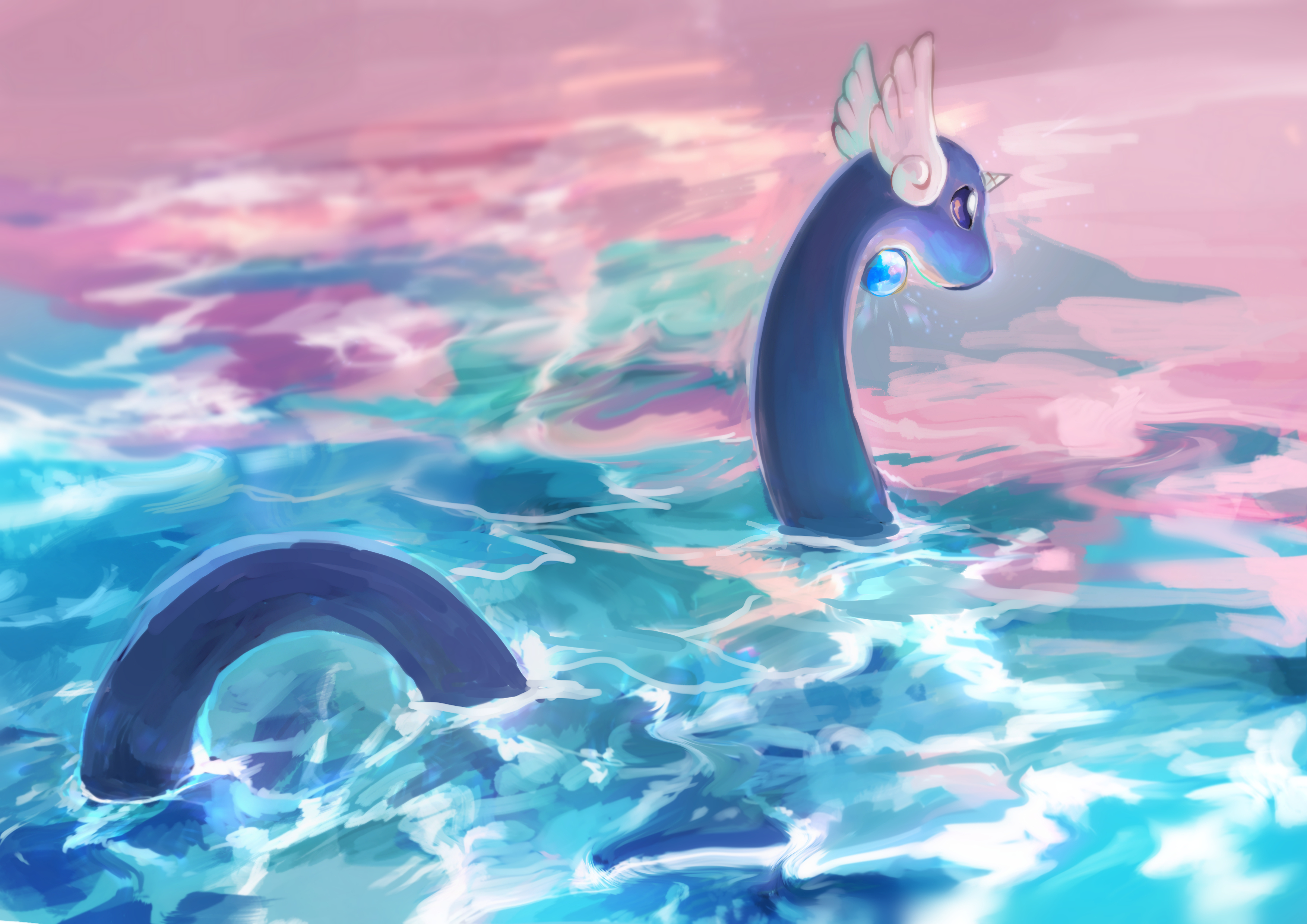 Pokemon Water Dragonair 3508x2480