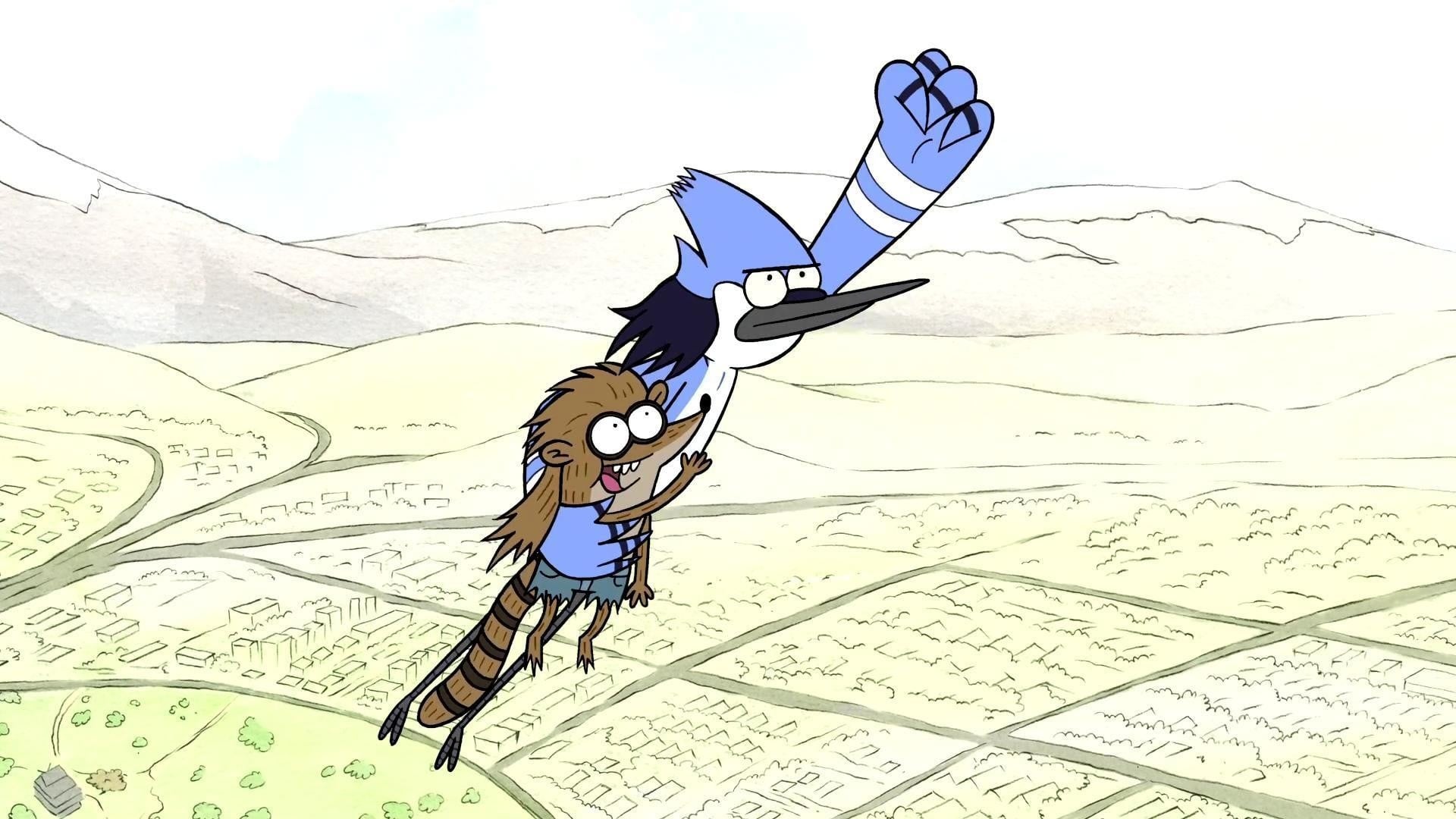 Regular Show Rigby Mordecai 1920x1080