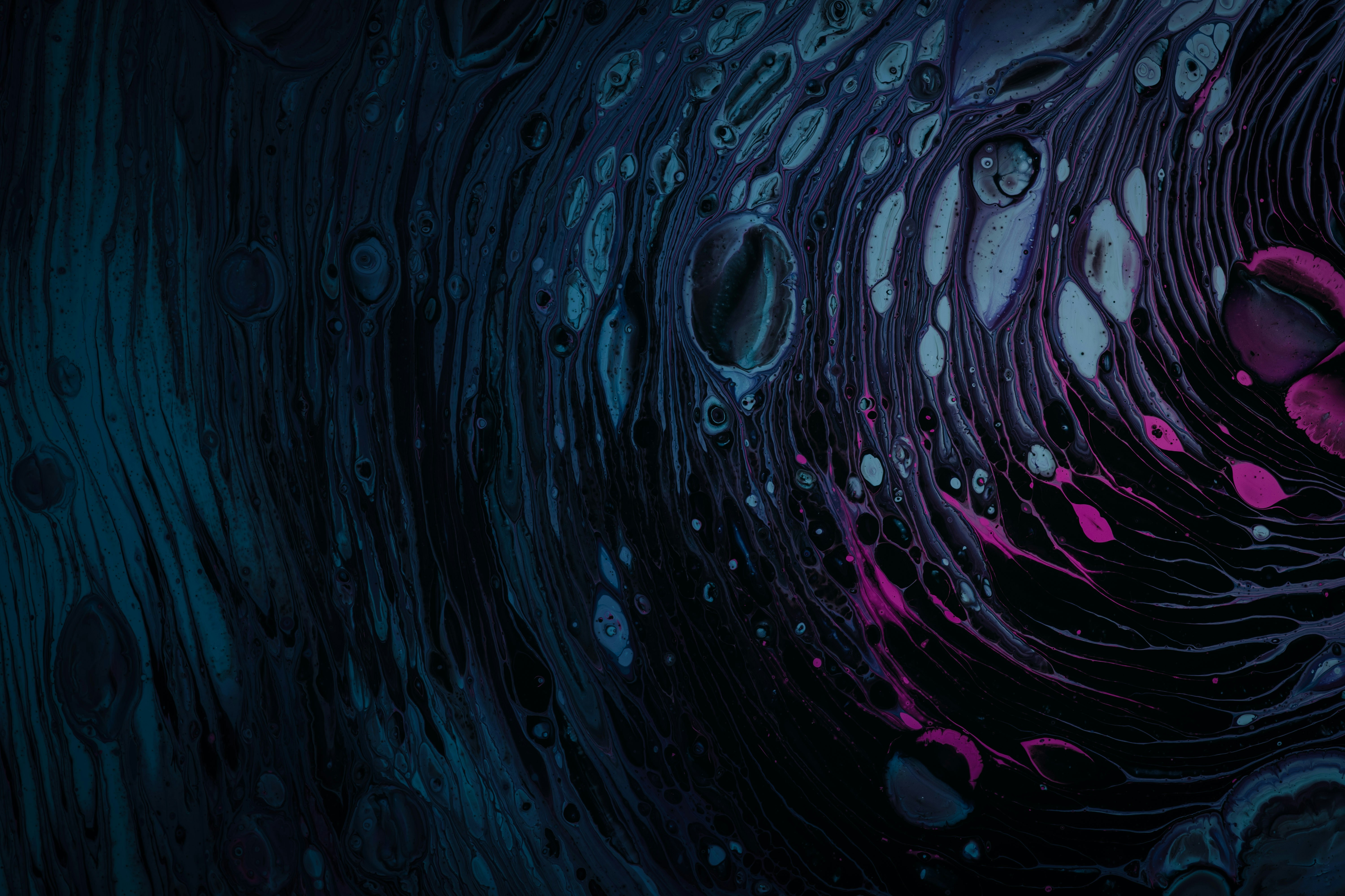 Artwork Digital Art Paint Paint Splash Purple Blue Water Drops Fluid Pattern Pawel Czerwinski 6000x4000