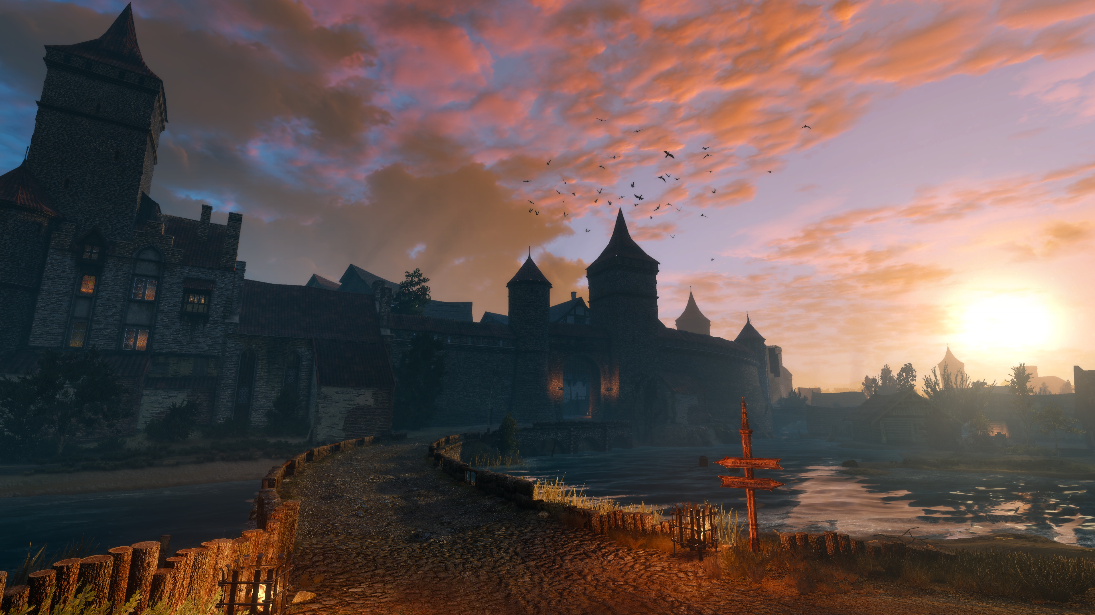 The Witcher 3 Wild Hunt Screen Shot PC Gaming Novigrad 3840x2160