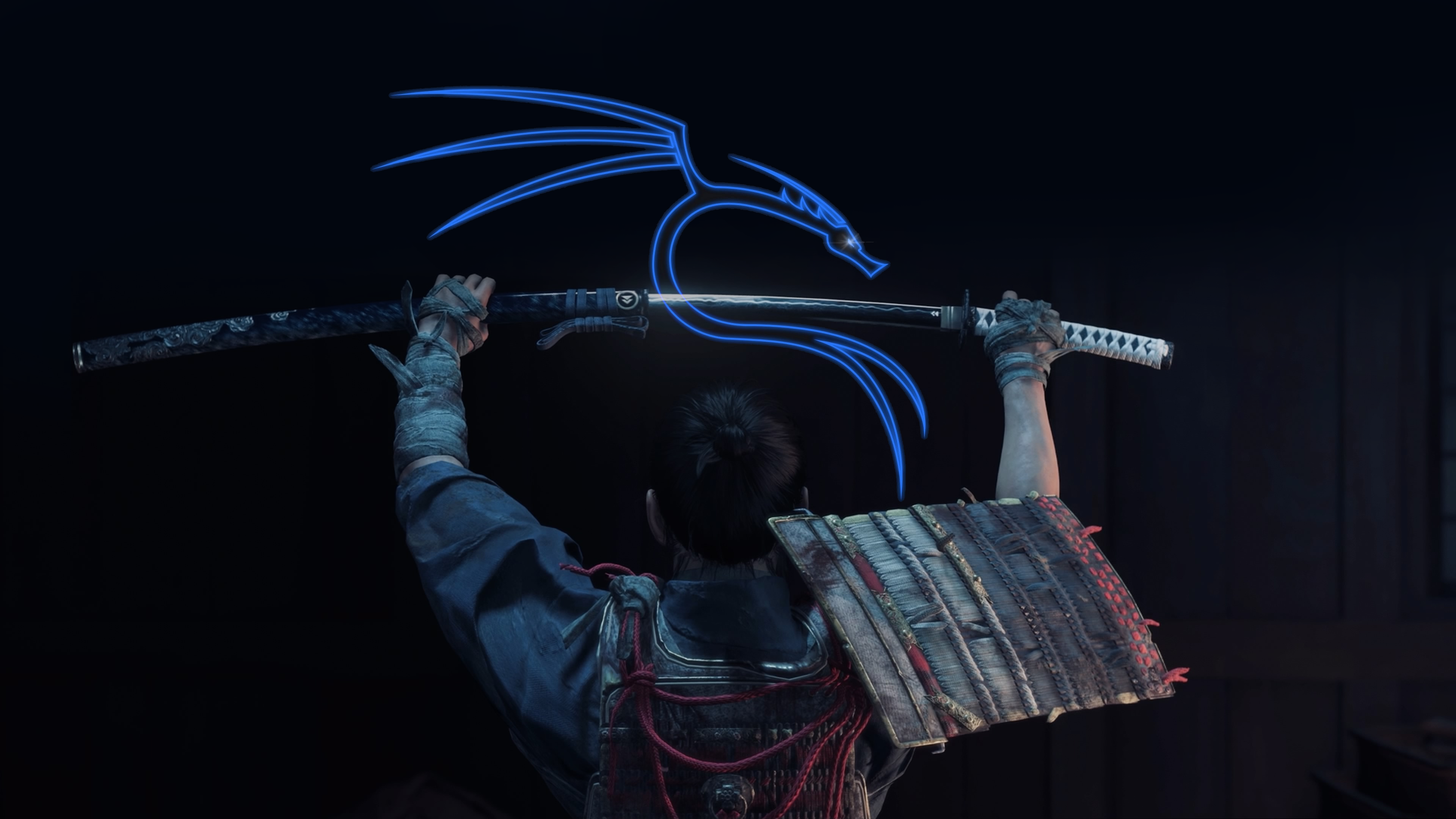 Kali Linux Ghost Of Tsushima Video Games Code Computer Security 3840x2160