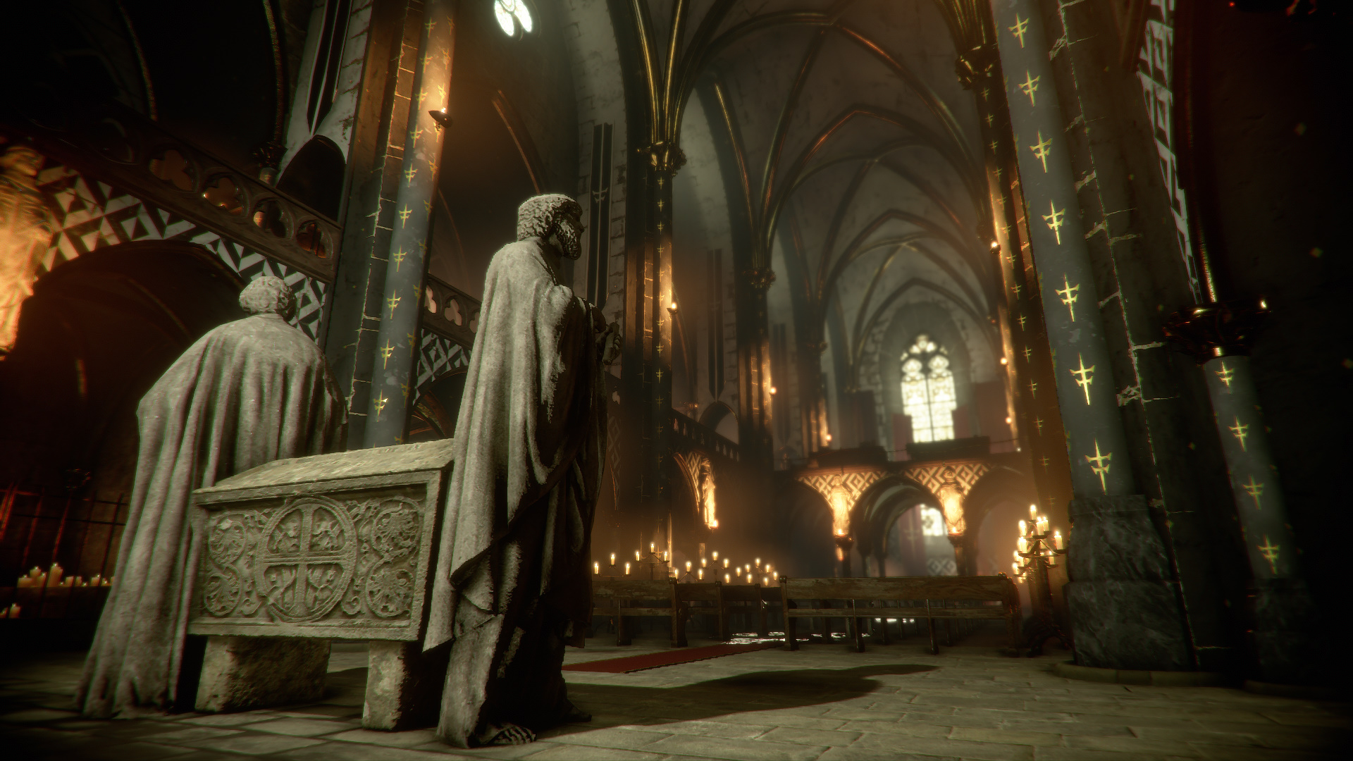 A Plague Tale Innocence Video Game Art Screen Shot Church Statue 1920x1080