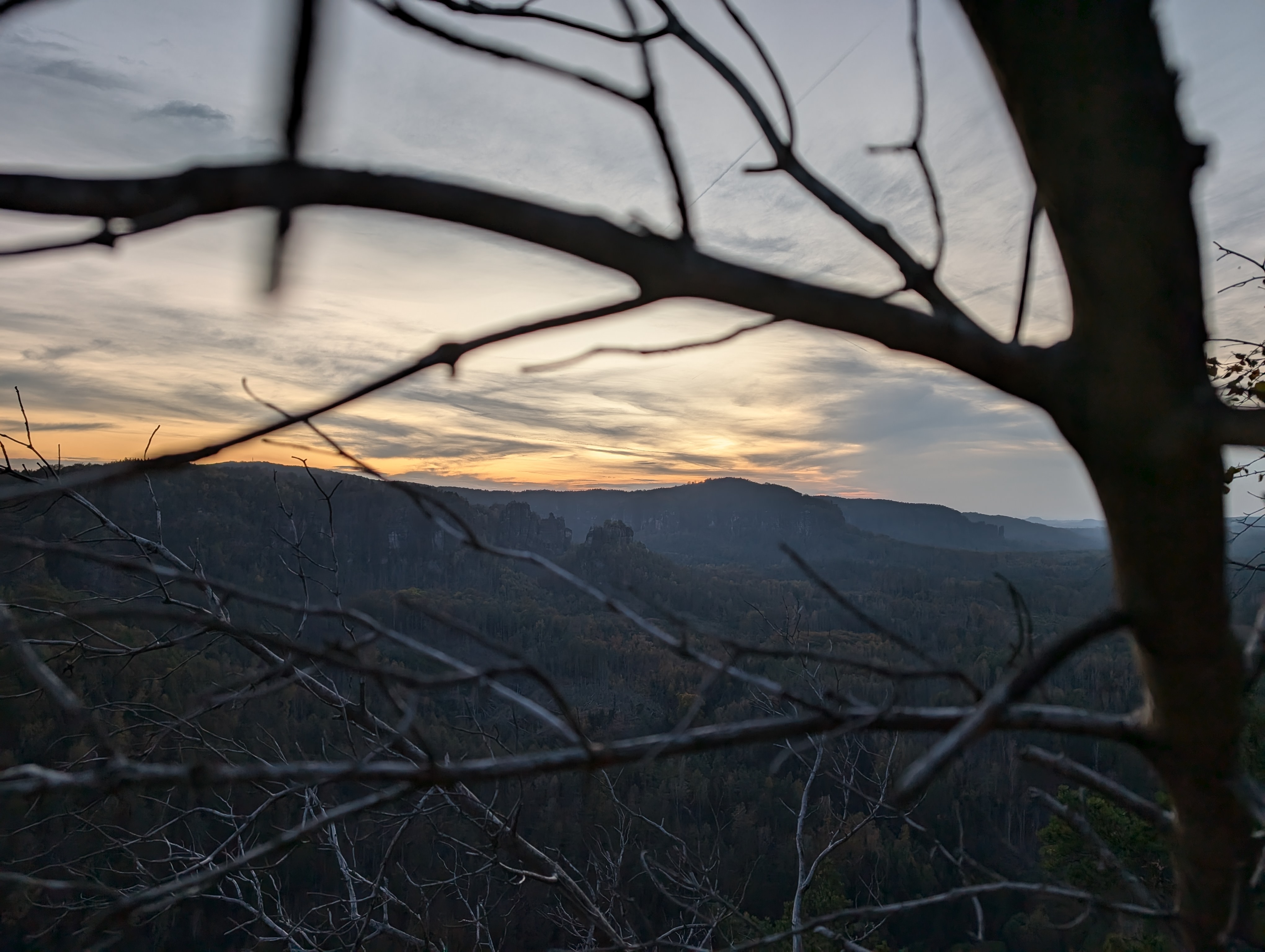 Sunset Saxon Switzerland Nature 4080x3072