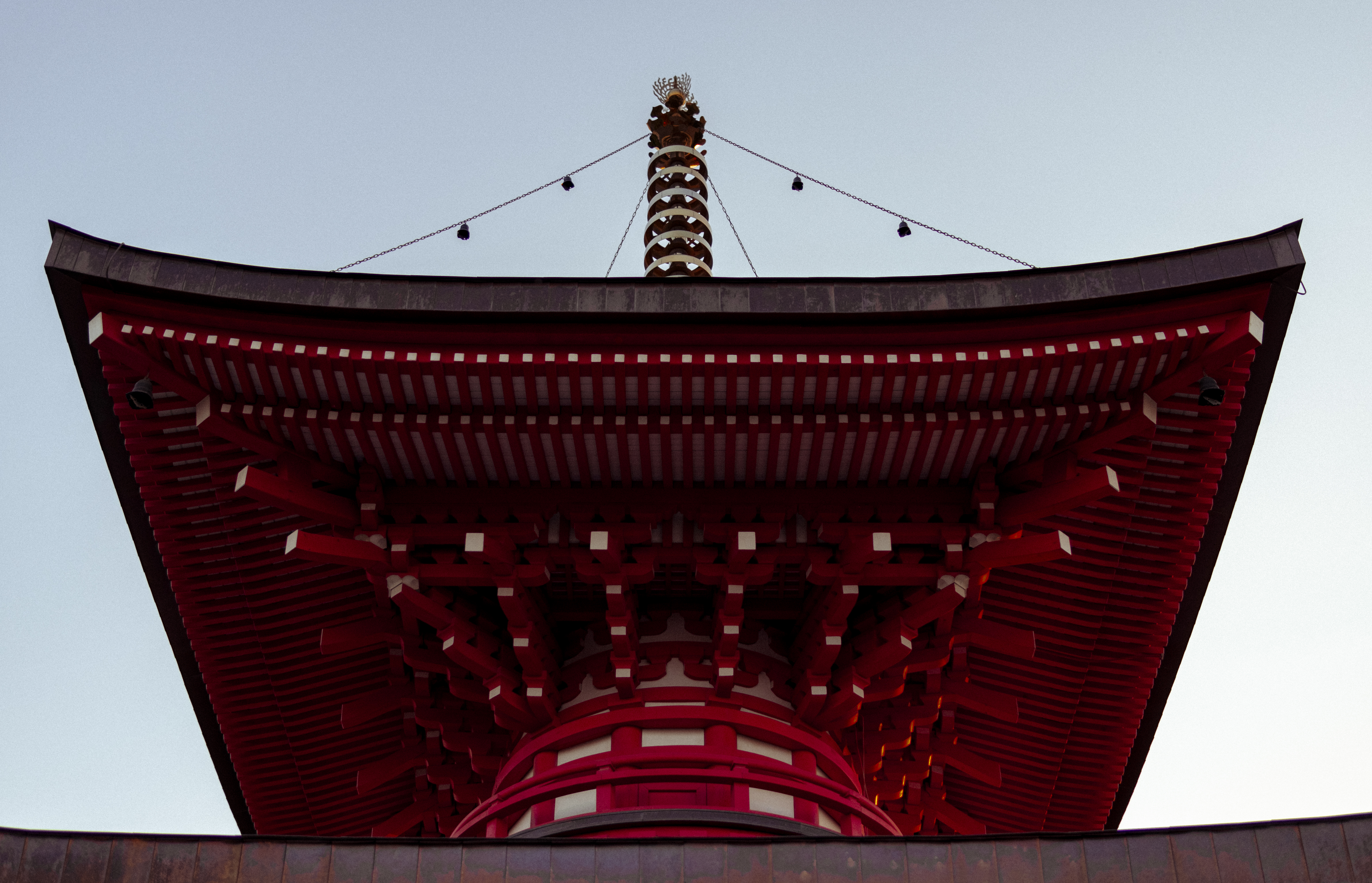 Temple Red Sky Japan Rooftops 6210x3998