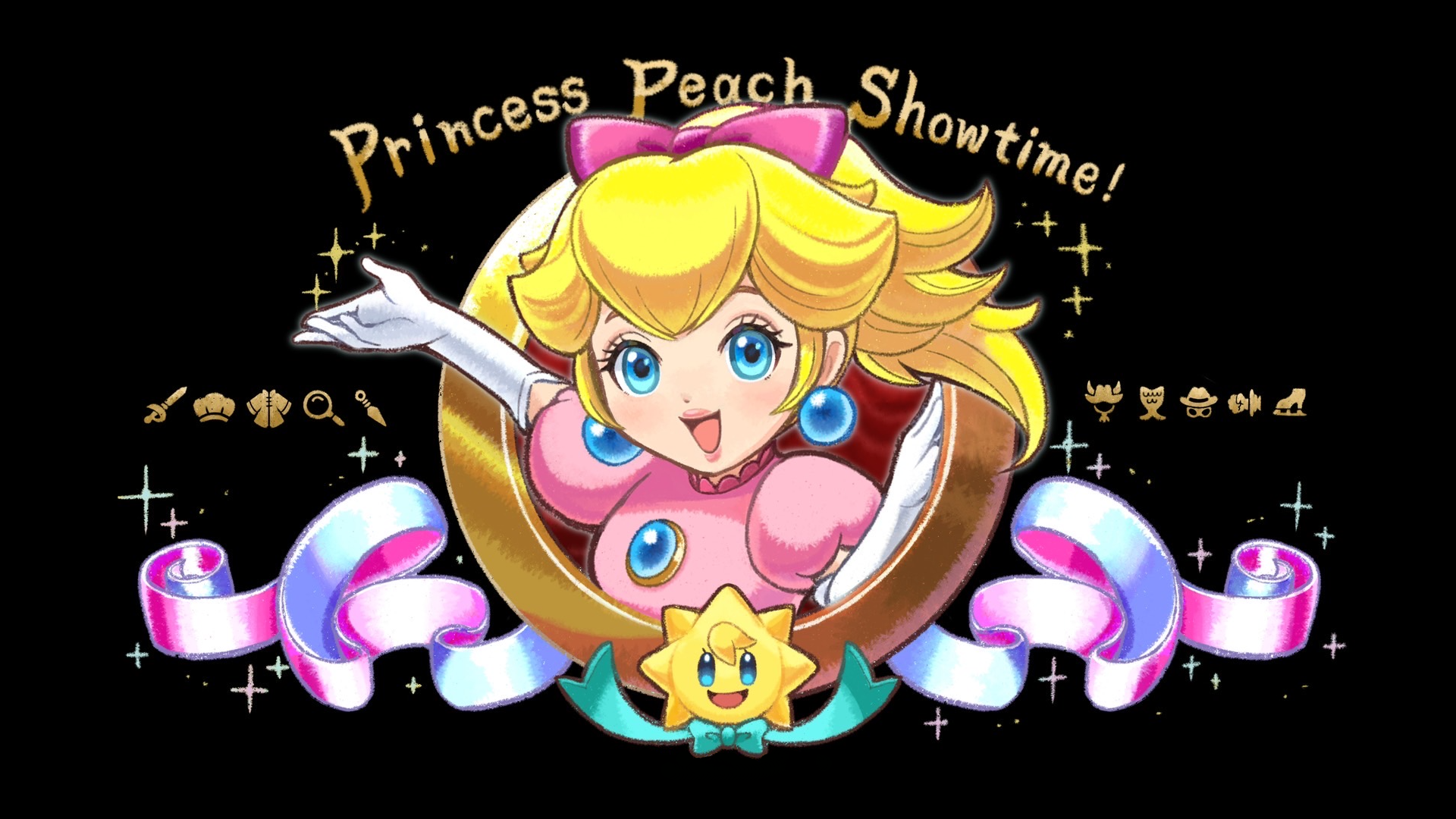 Princess Peach Nintendo Princess Peach Showtime Dress Pink Dress Video Games Video Game Girls Text R 1920x1080