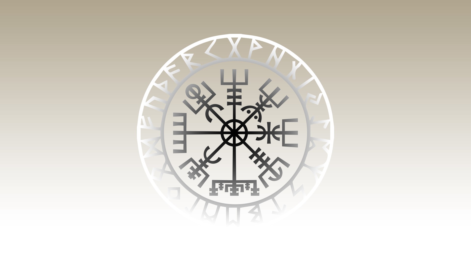 Vikings Minimalism Runes Simple Background 1920x1080
